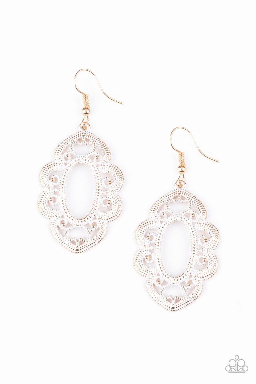 Paparazzi Accessories - Mantras and Mandalas - Gold Earrings