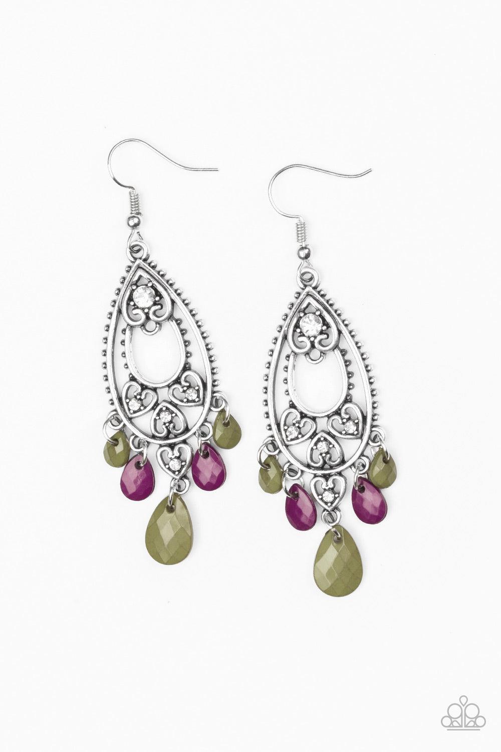 Paparazzi Accessories-Fashion Flirt - Multi Earrings