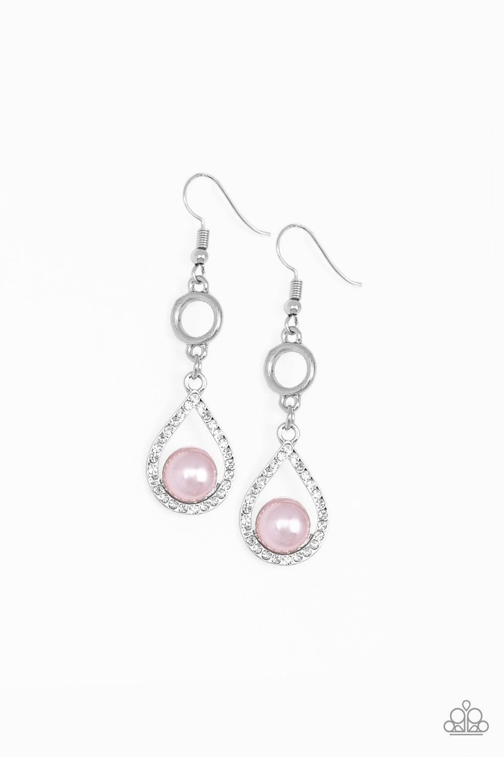 Paparazzi Accessories-Roll Out The Ritz - Pink Earrings