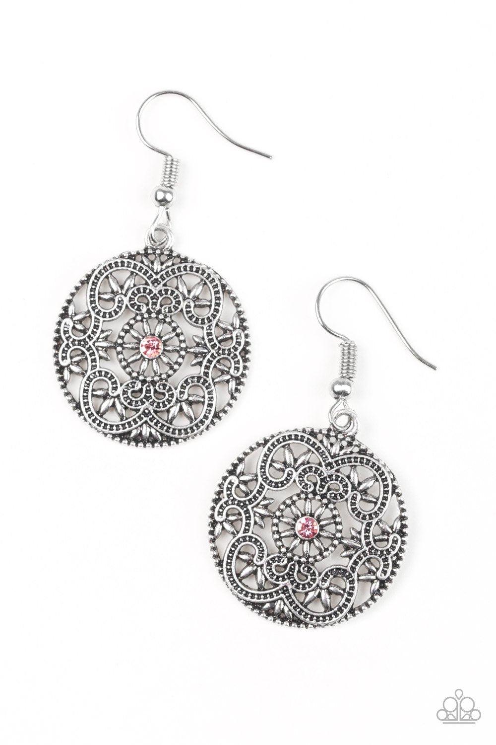 Paparazzi Accessories-Rochester Royale - Pink Earrings