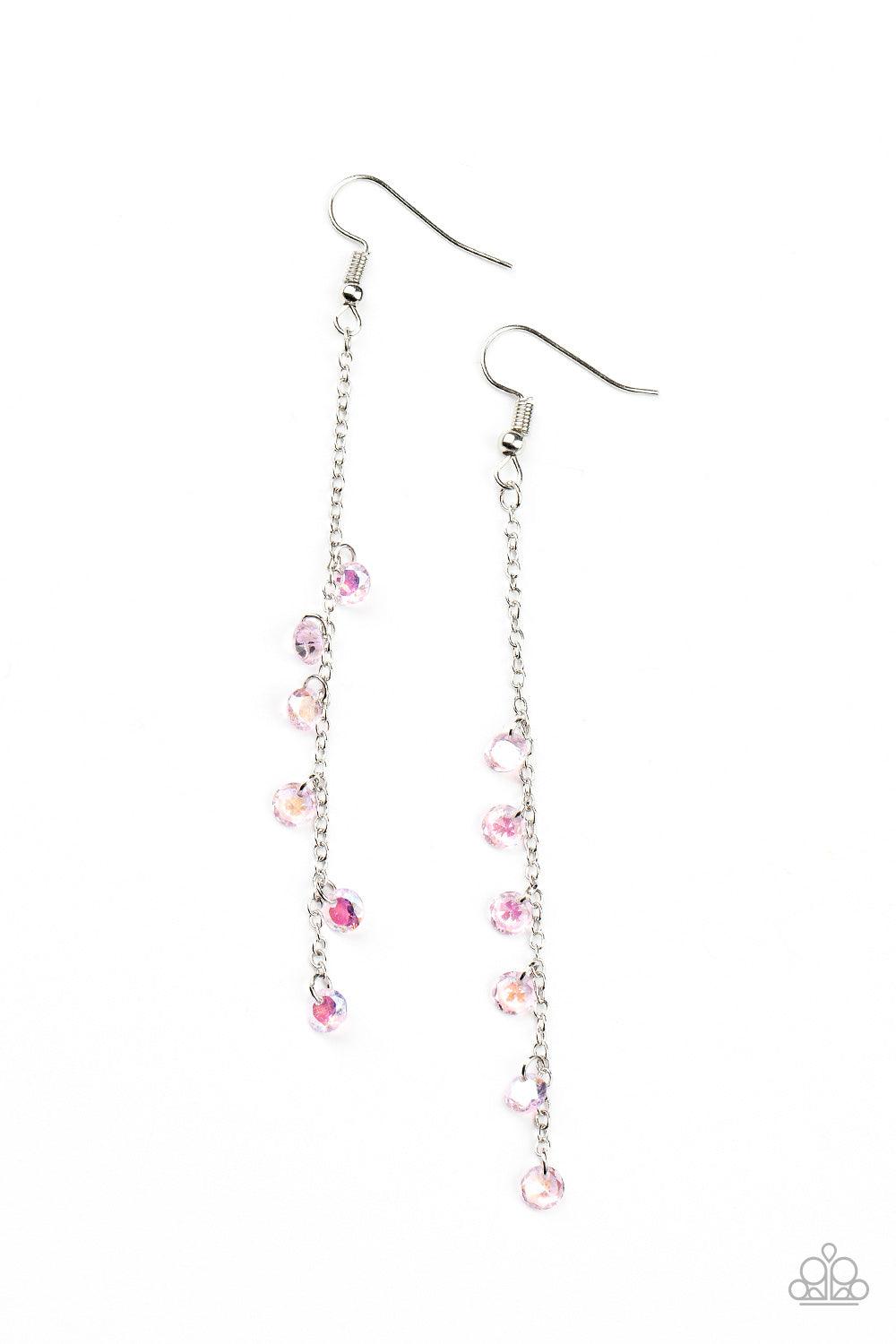 Extended Eloquence Pink Earrings - Jewelry by Bretta