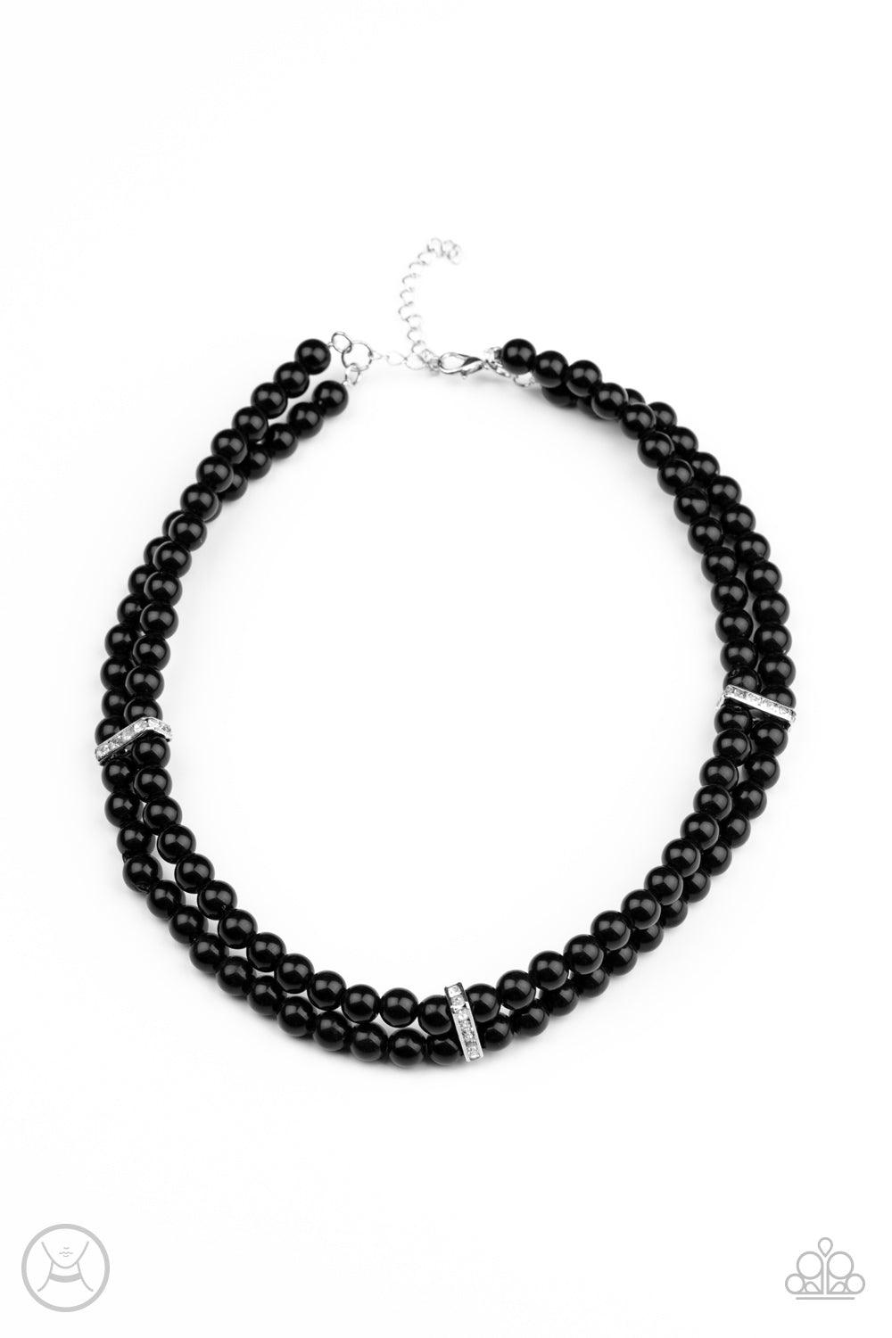 Paparazzi Accessories-Put On Your Party Dress - Black Necklace