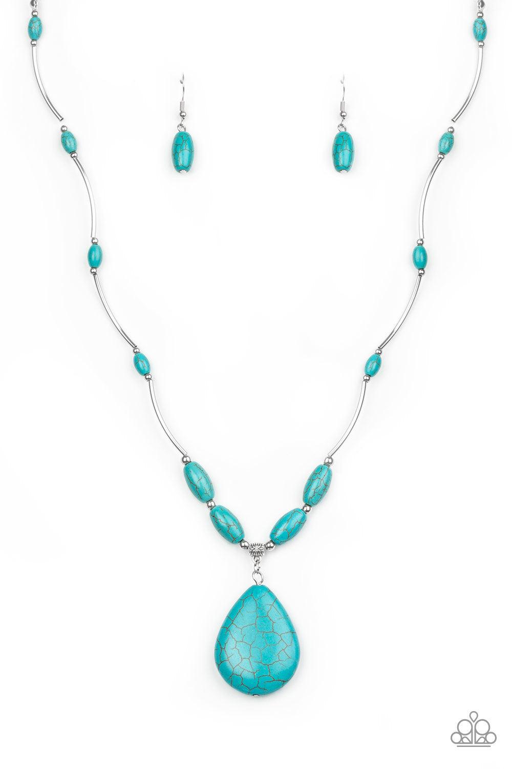 Paparazzi Accessories-Explore The Elements - Blue Necklace