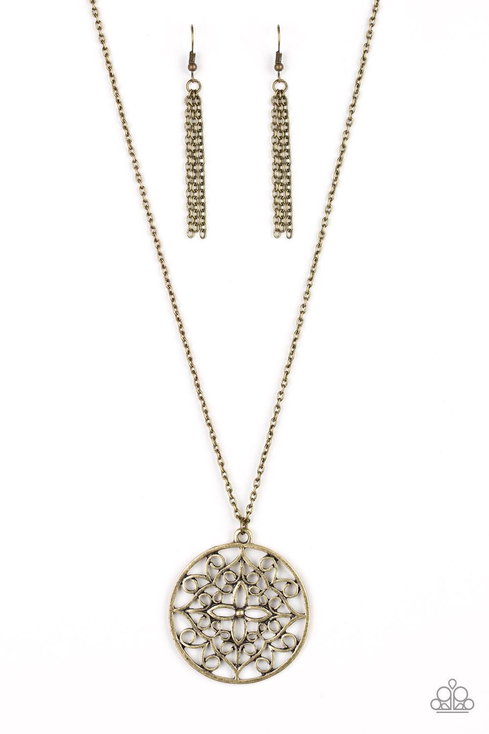 Paparazzi Accessories-Mandala Melody - Brass Necklace