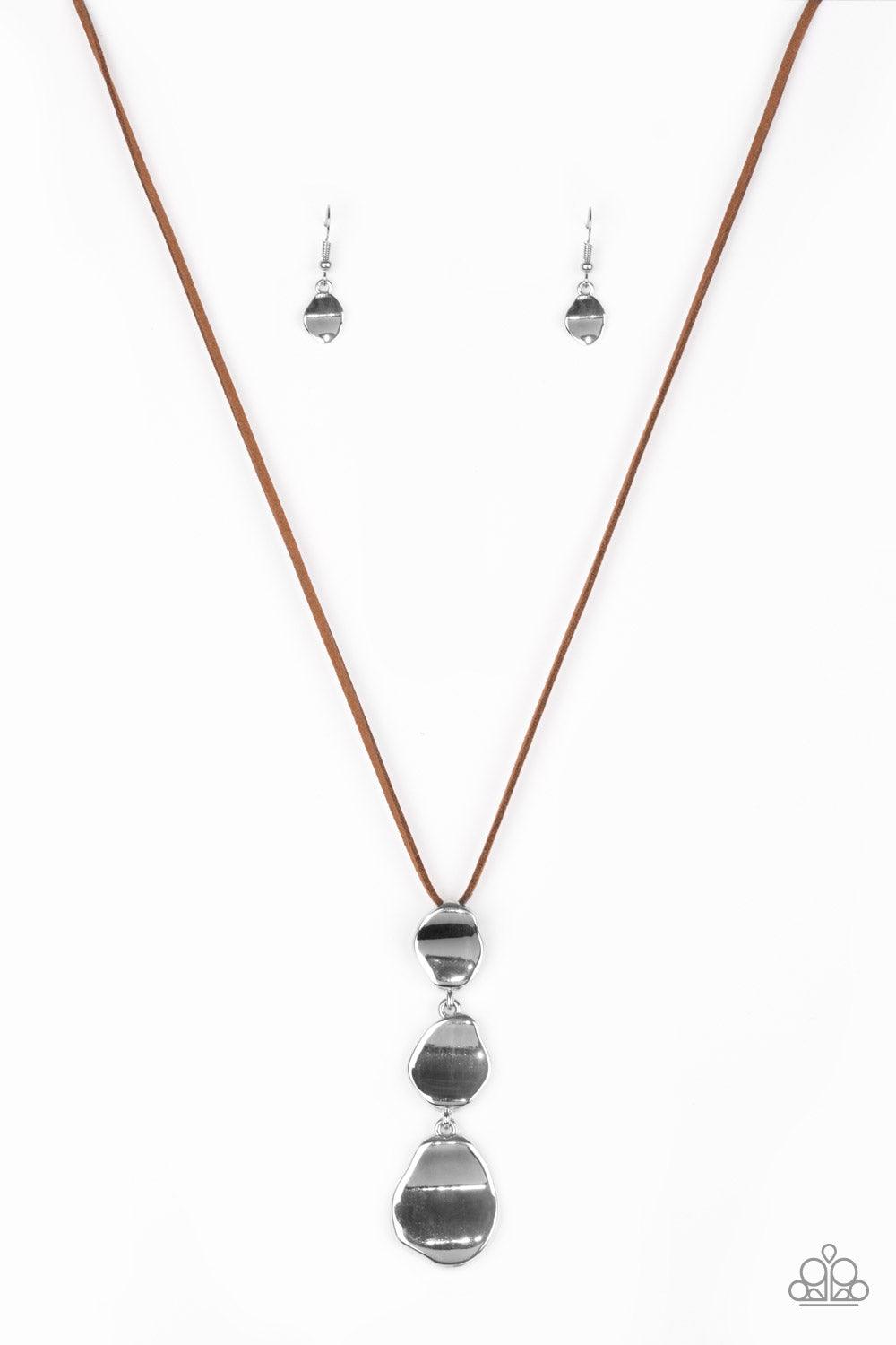 Paparazzi Accessories-Embrace The Journey - Brown Necklace