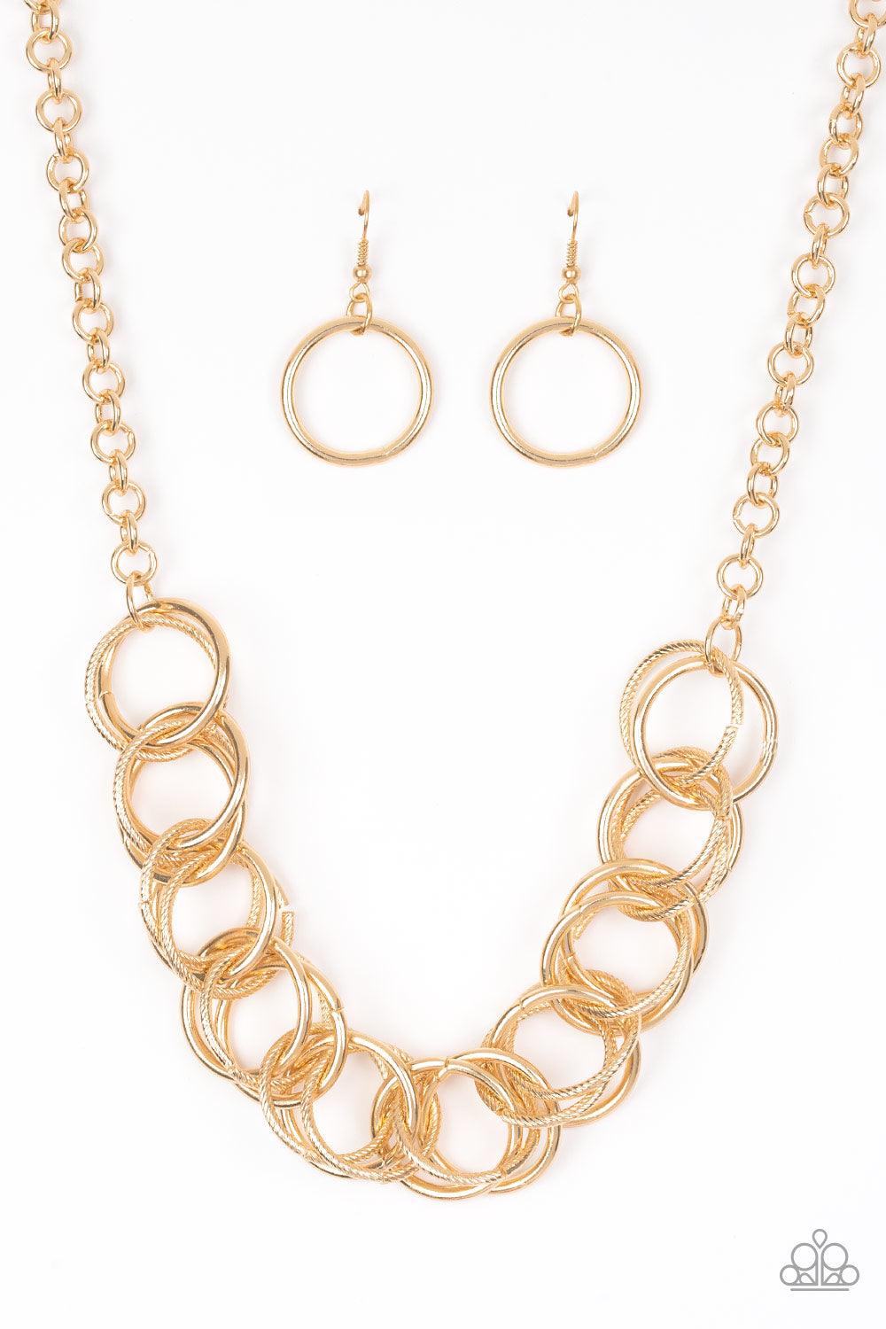Heavy Metal Hero Gold Necklace - Jewelry by Bretta