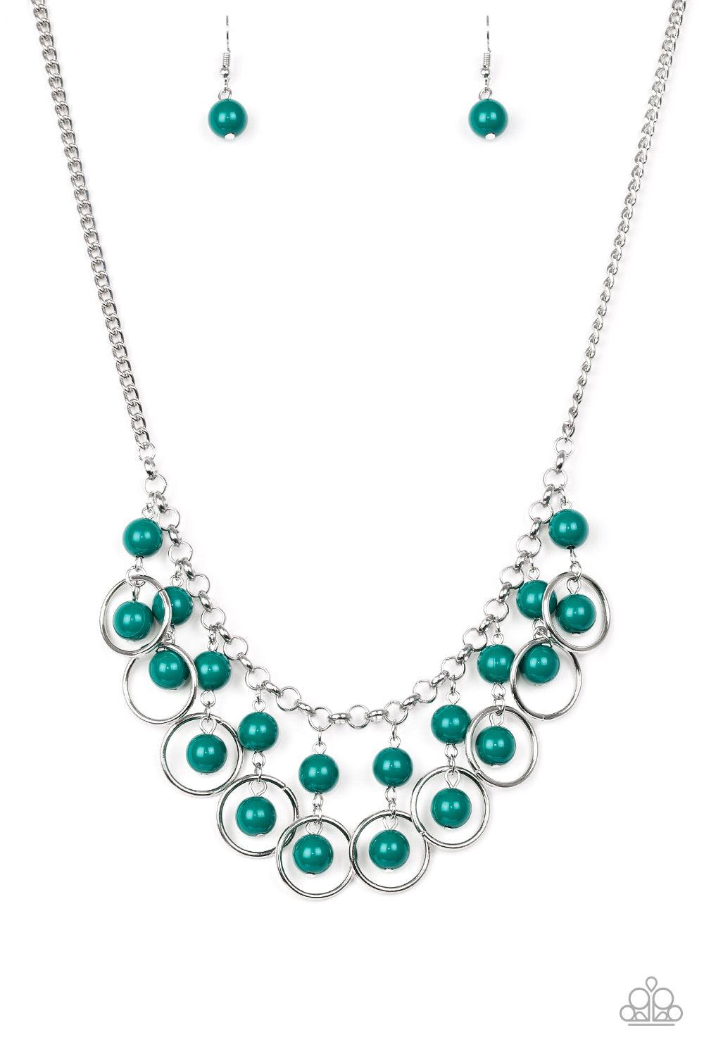 Paparazzi Accessories-Really Rococo - Green Necklace