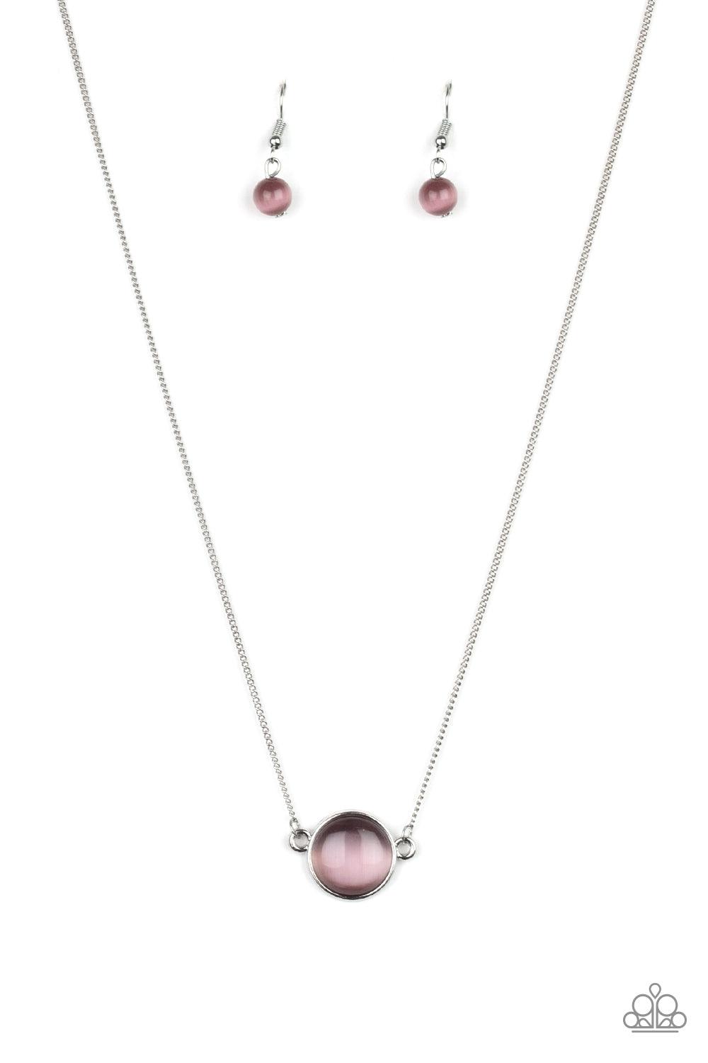 Paparazzi Accessories-Rose-Colored Glasses - Purple Necklace