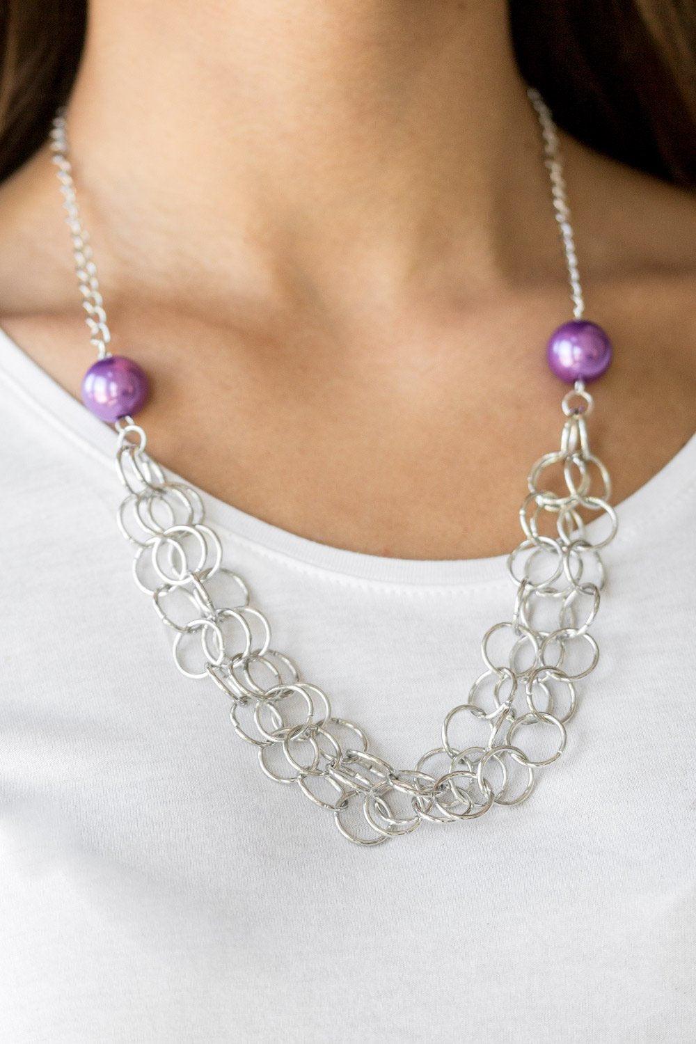 Paparazzi Accessories-Daring Diva - Purple Necklace