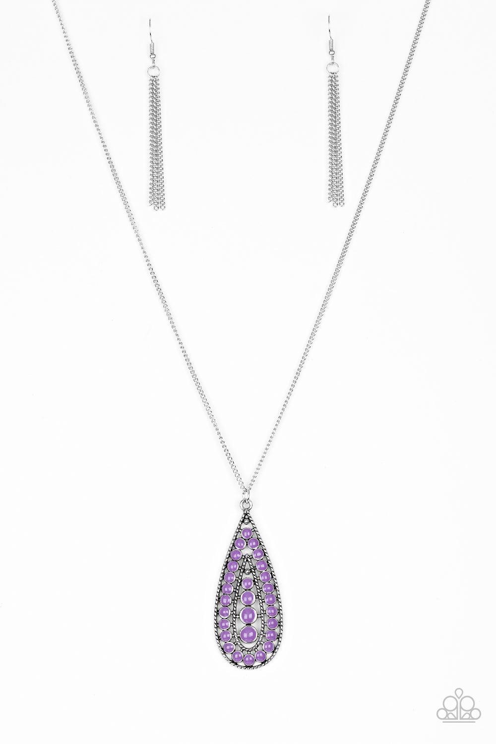 Tiki Tease Purple Necklace - Jewelry by Bretta