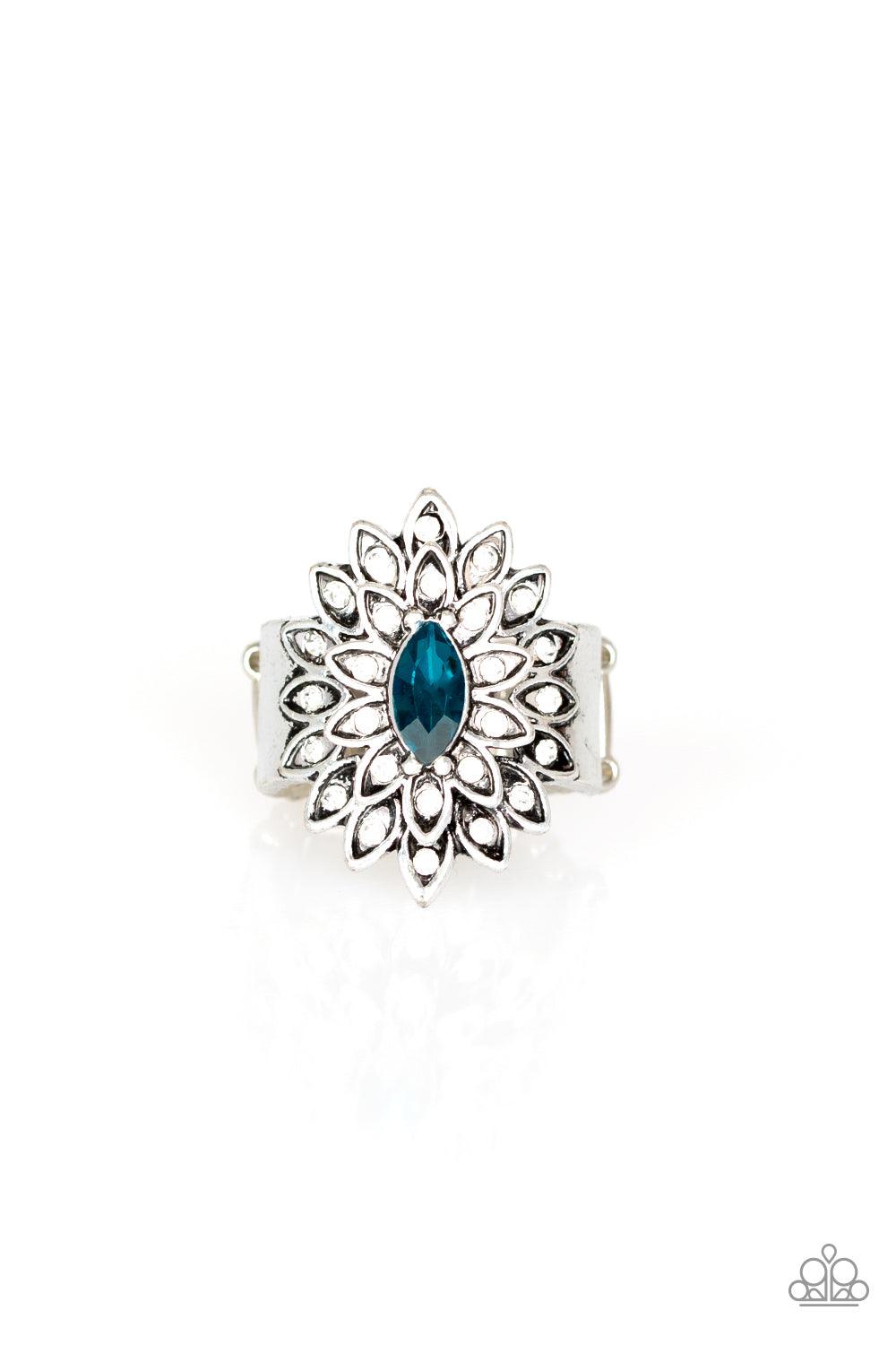 Paparazzi Accessories-Blooming Fireworks - Blue Ring