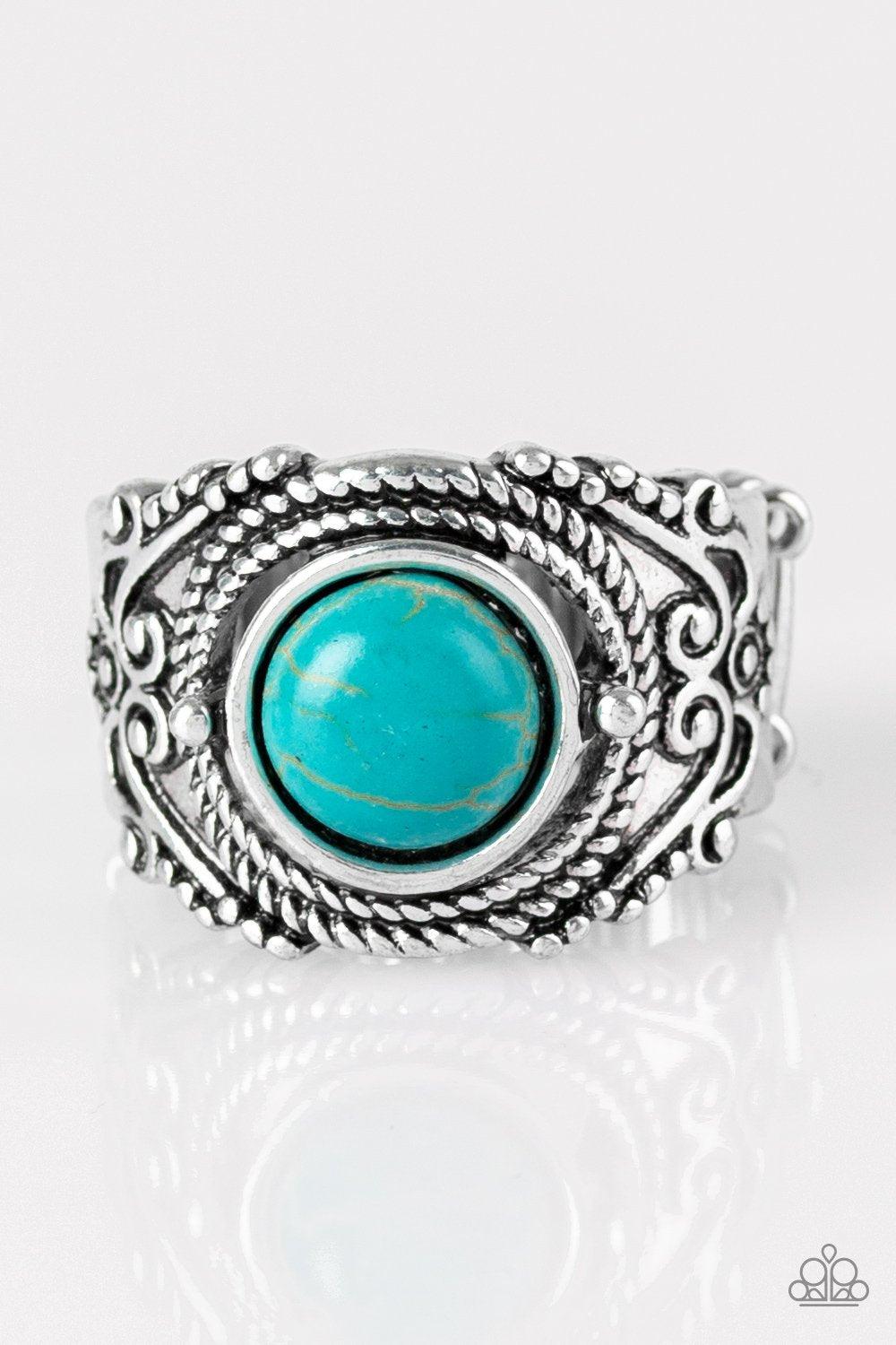 Paparazzi Accessories- Blue Turquoise Ring