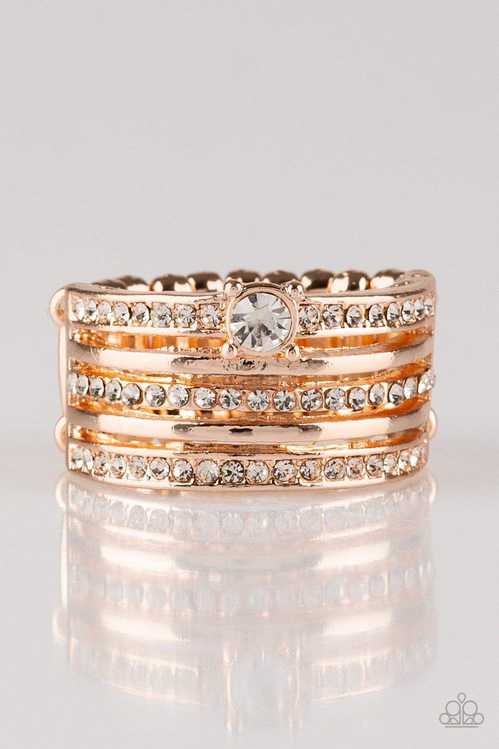 Paparazzi Accessories-The Dealmaker- Rose Gold Ring