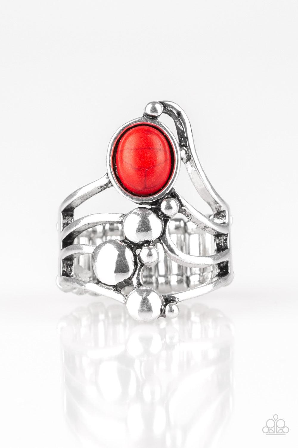 Paparazzi Accessories-Wanderlust Wanderer - Red Ring