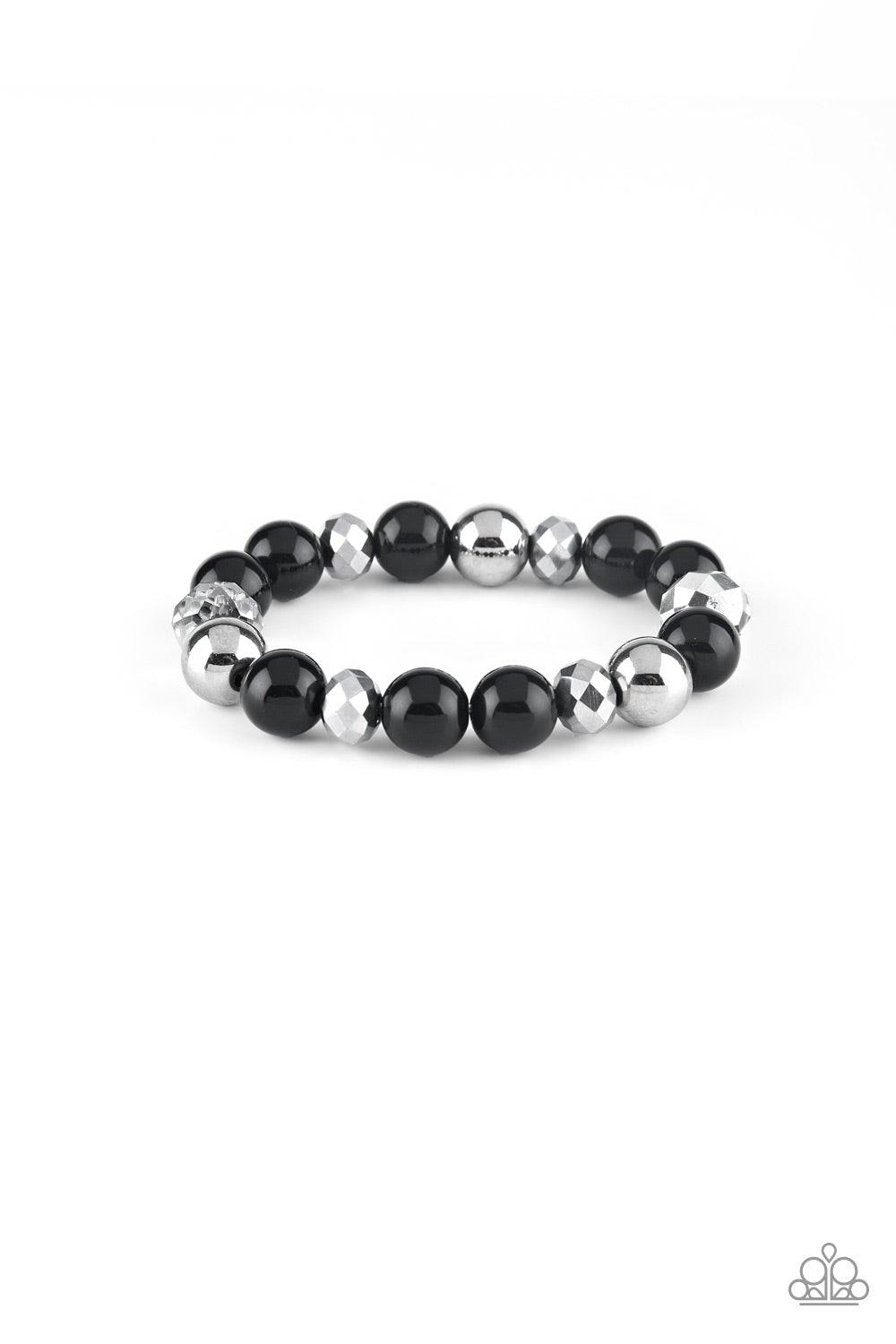 Paparazzi Accessories-Very VIP -Black Bracelet