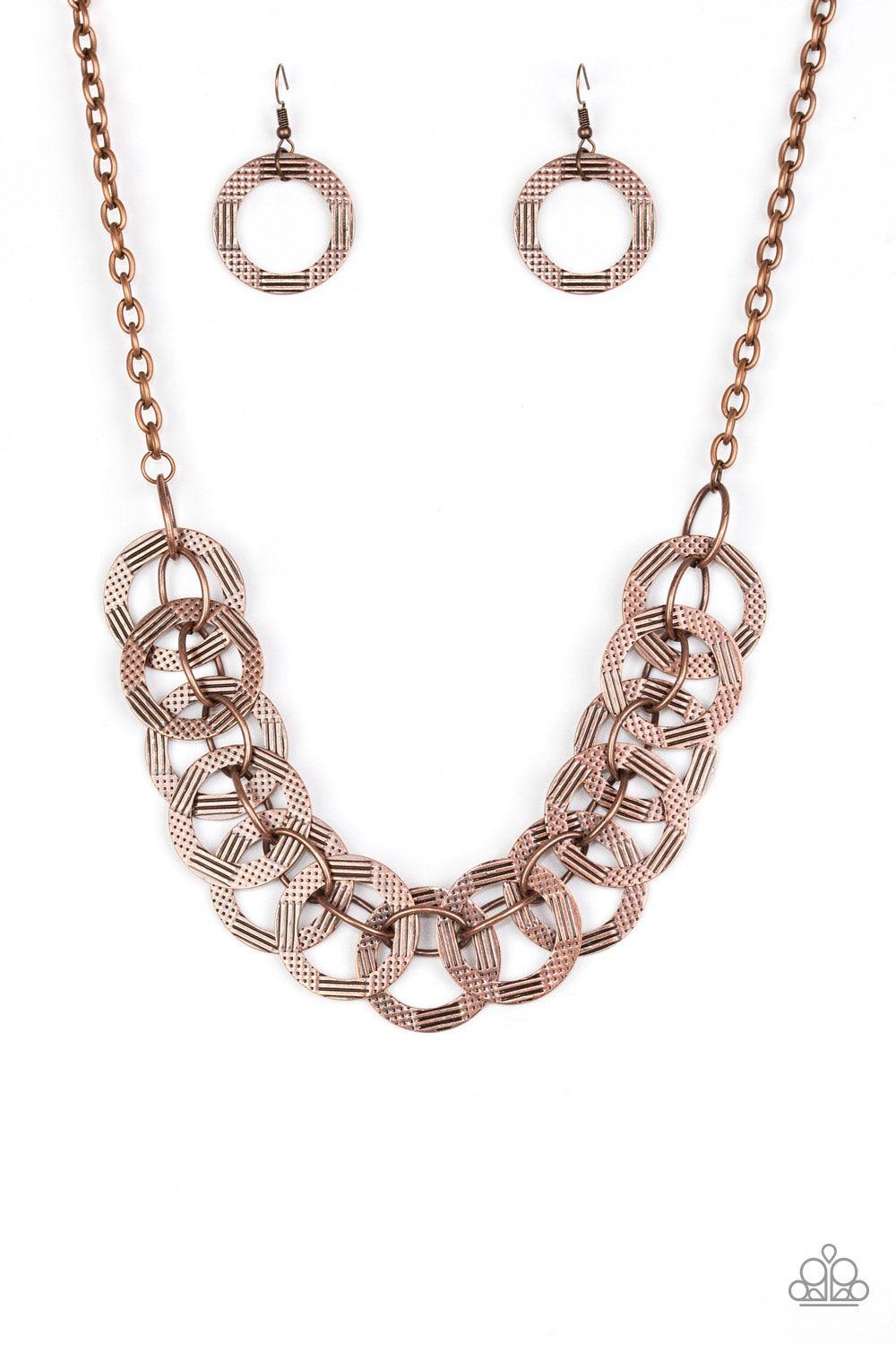 Paparazzi Accessories-The Main Contender - Copper Necklace