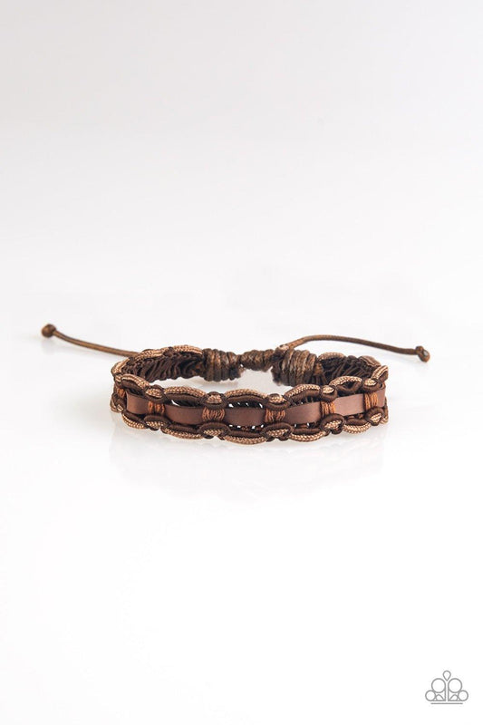 Paparazzi Accessories-Modern Pioneer - Brown Urban Bracelet