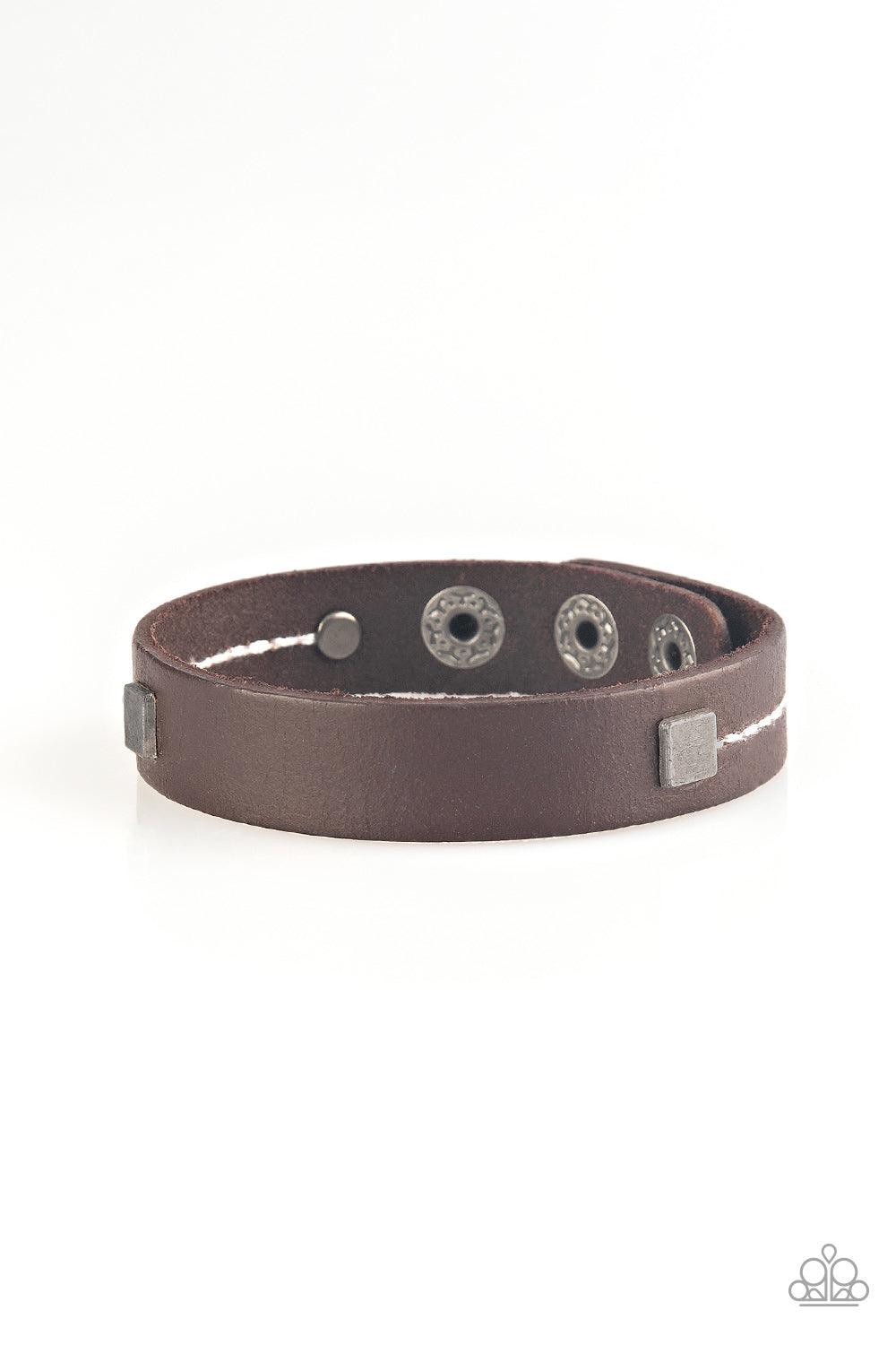 Paparazzi Accessories-Totally Trailblazing - Brown Urban Bracelet