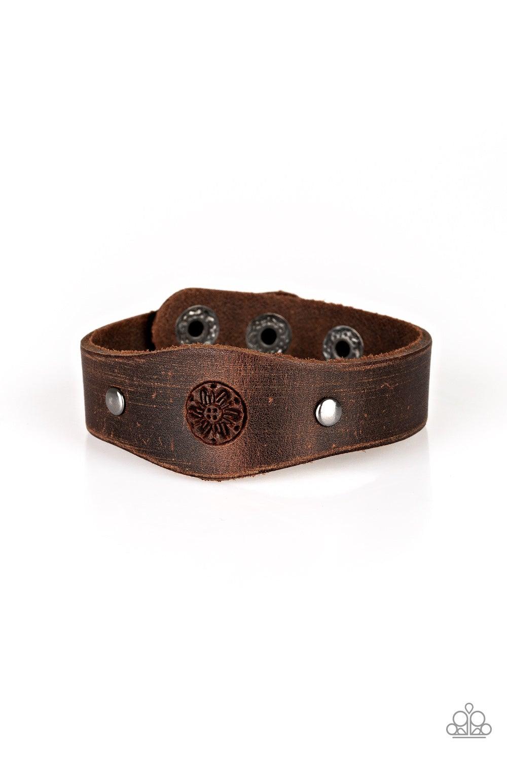 Paparazzi Accessories-Pleasantly Pioneer - Brown Urban Bracelet