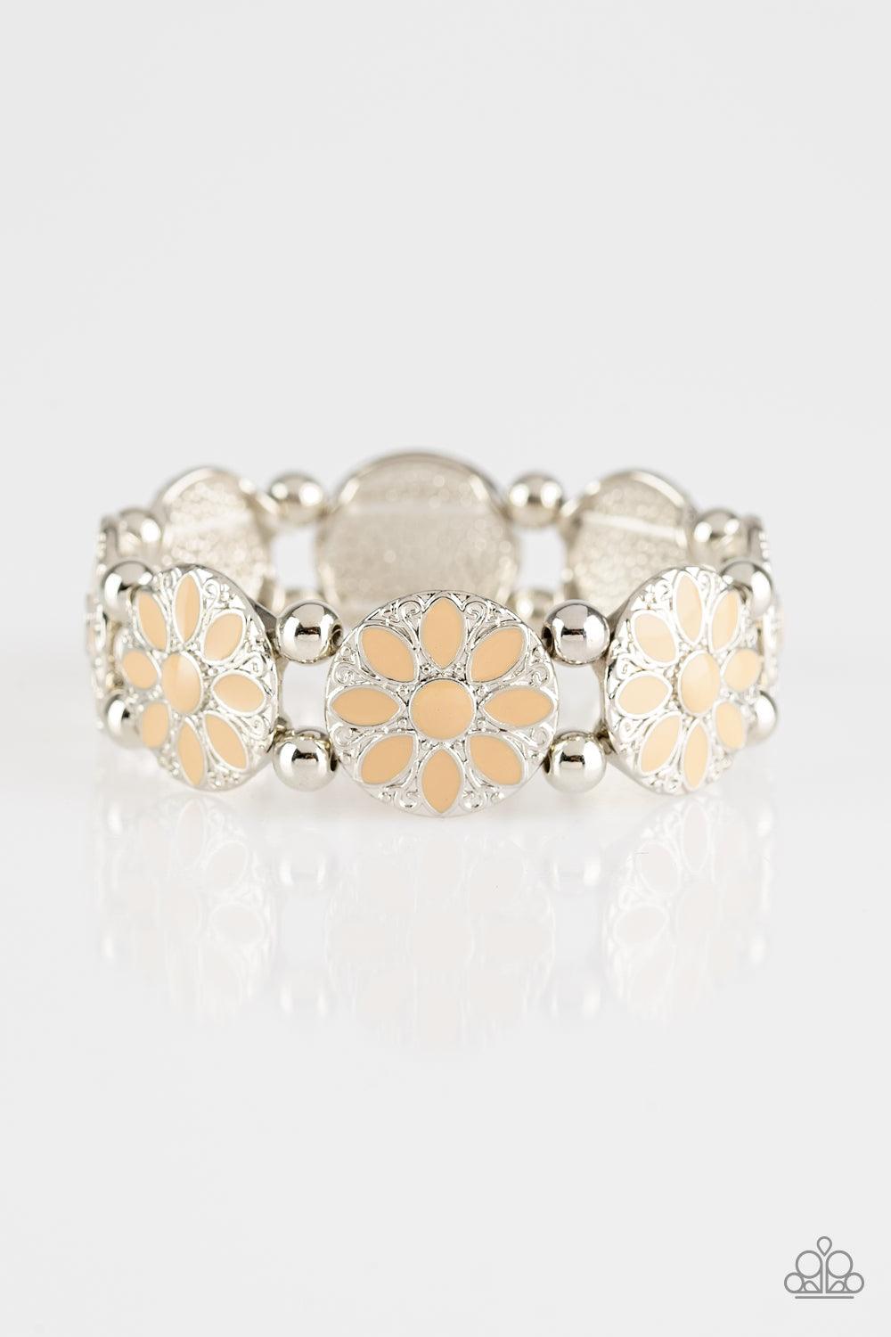 Paparazzi Accessories-Dancing Dahlias - Brown Bracelets
