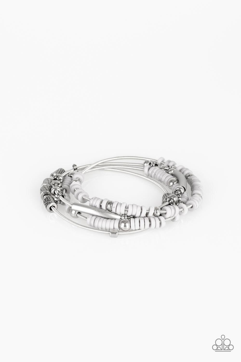 Paparazzi Accessories-Tribal Spunk - Silver Bracelet