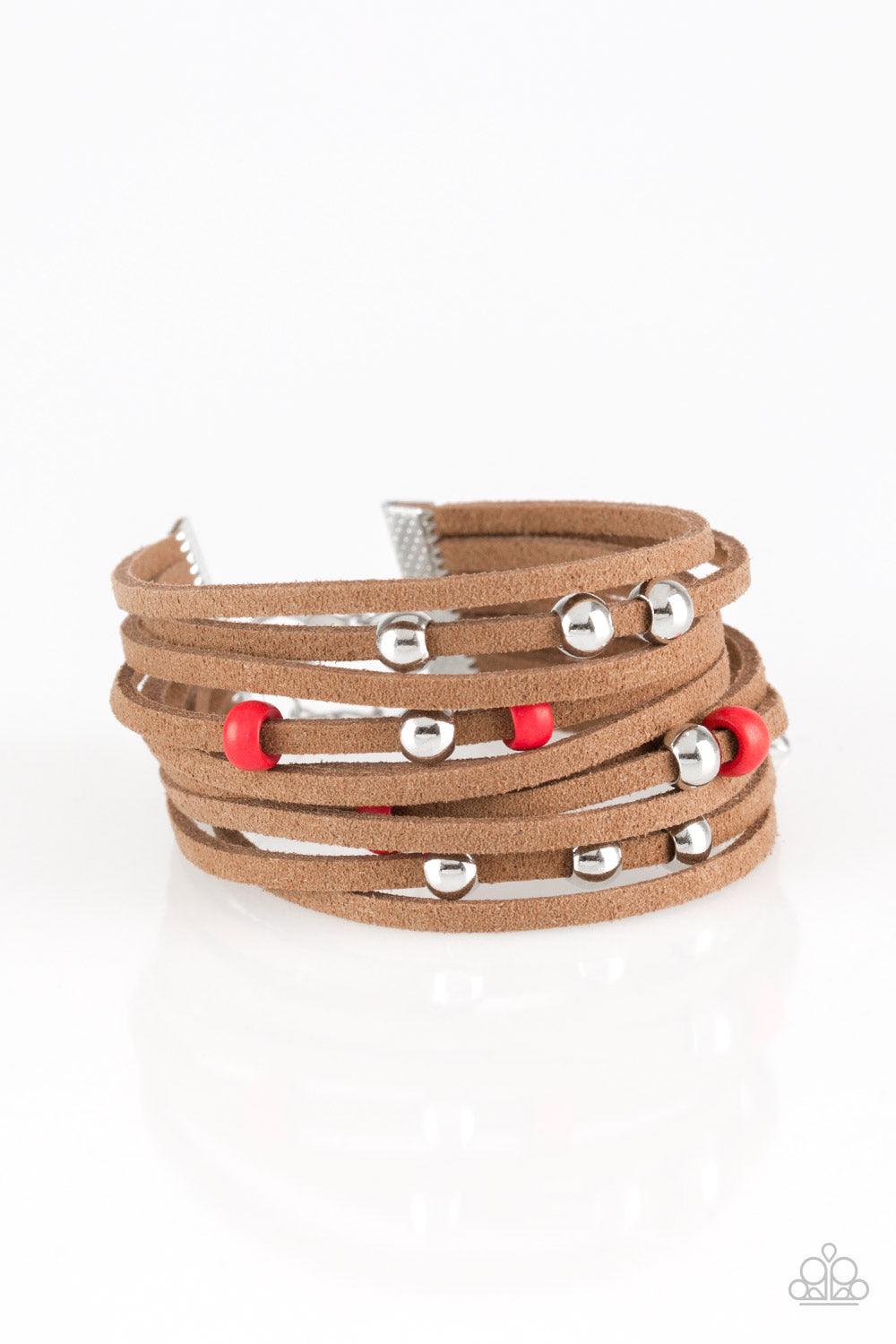 Colorfully Coachella Red Bracelet - Jewelry by Bretta
