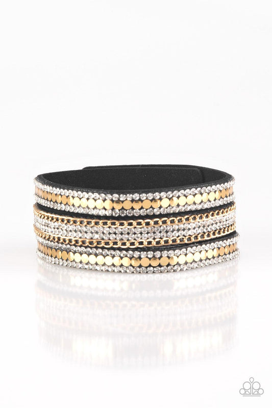 Paparazzi Accessories-Fashion Fanatic - Gold Bracelet