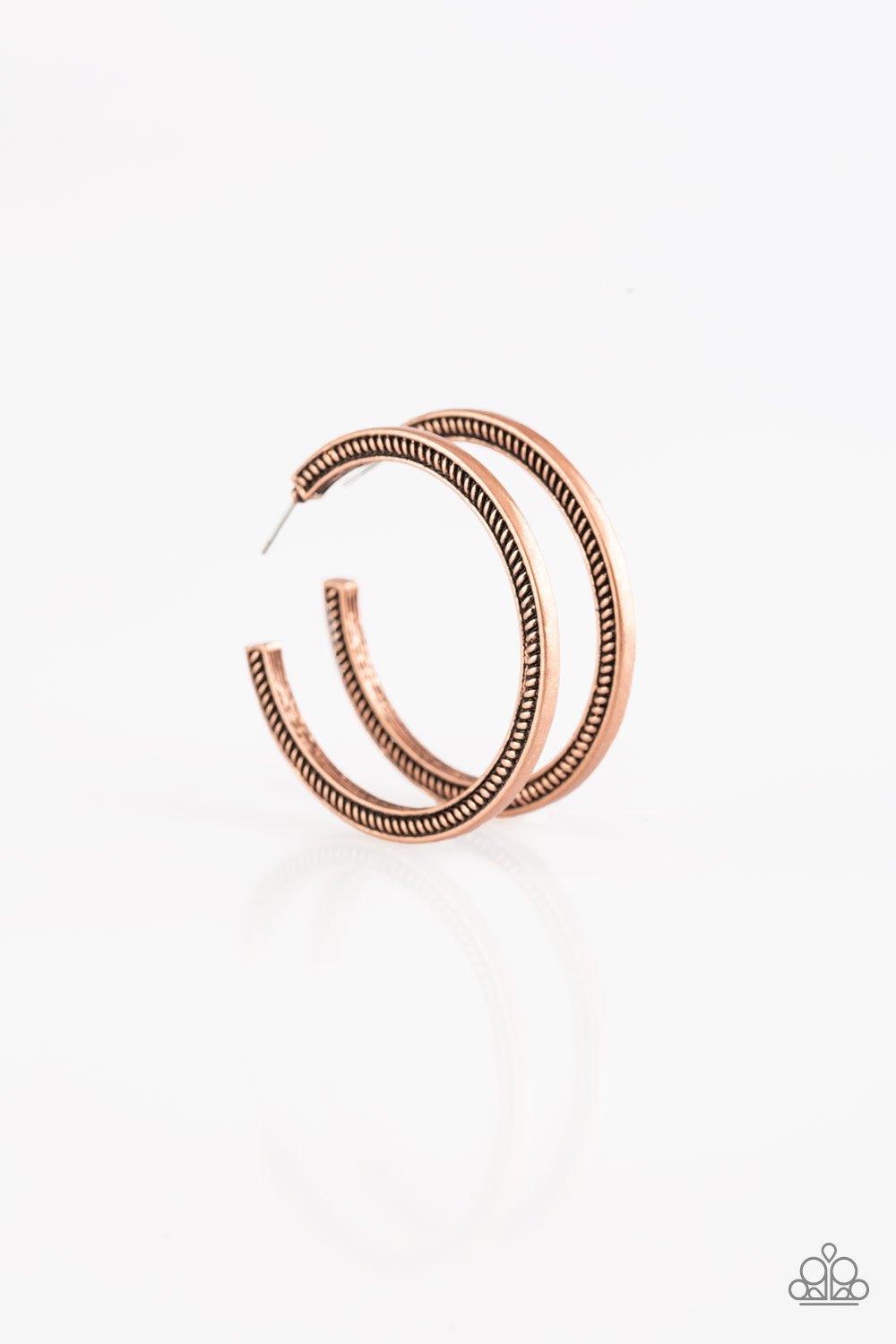 Paparazzi Accessories-This Is My Tribe - Copper Earrings