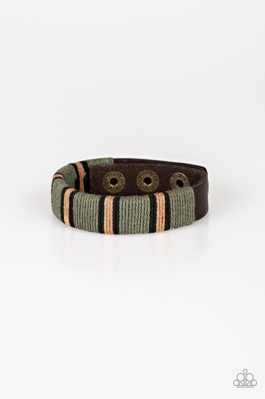 Paparazzi Accessories-Future Forester - Brown Urban Bracelet