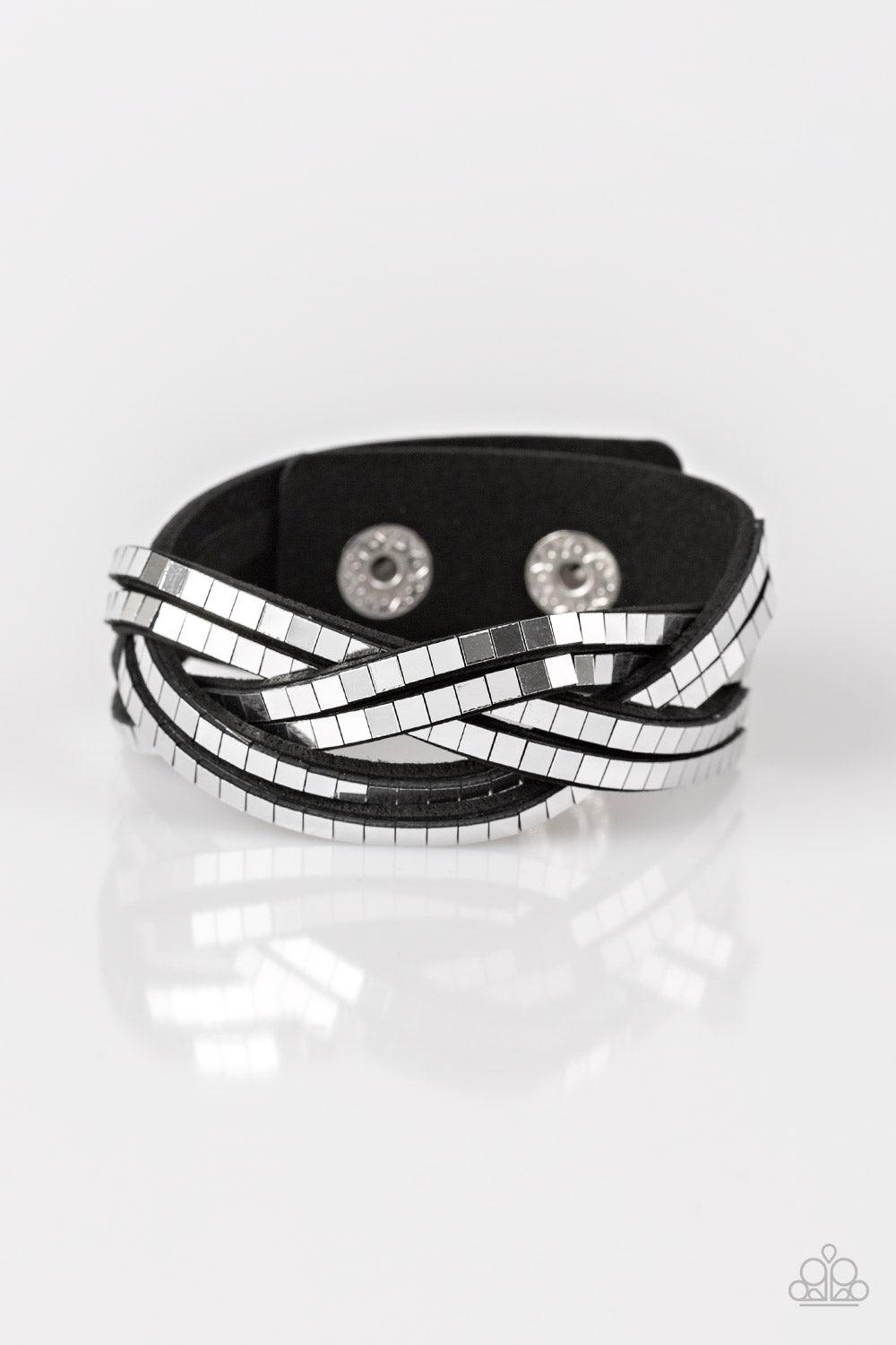 Paparazzi Accessories-Looking For Trouble - Black Bracelet