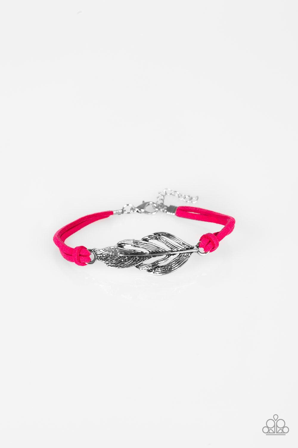 Paparazzi Accessories-Faster Than FLIGHT - Pink Bracelet