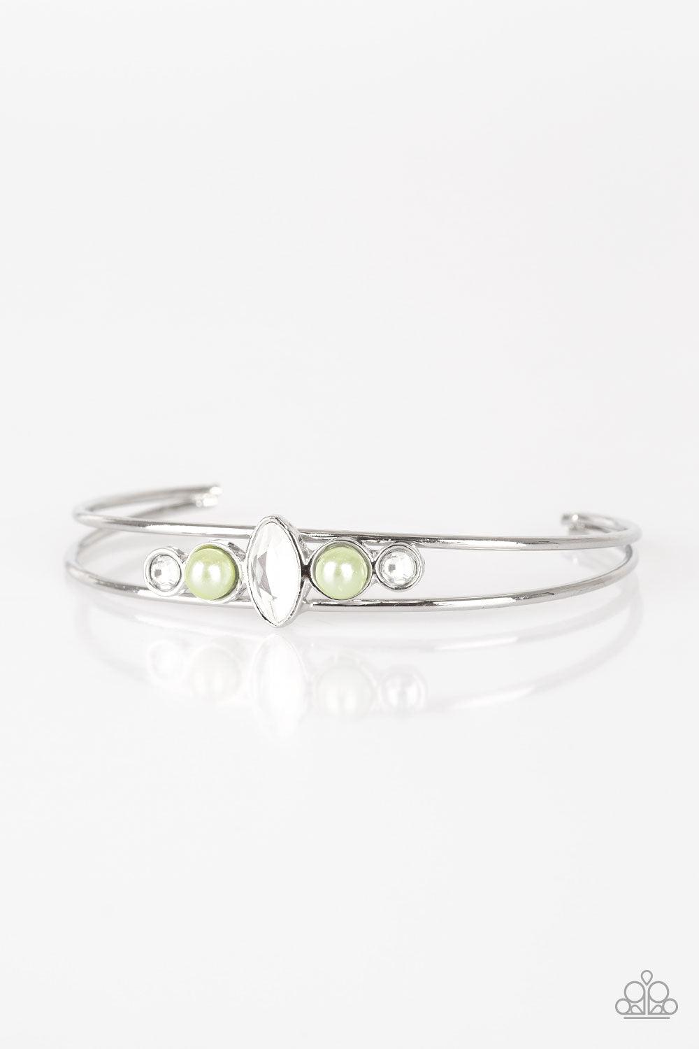 Paparazzi Accessories-Guest Of A Guest - Green Bracelet