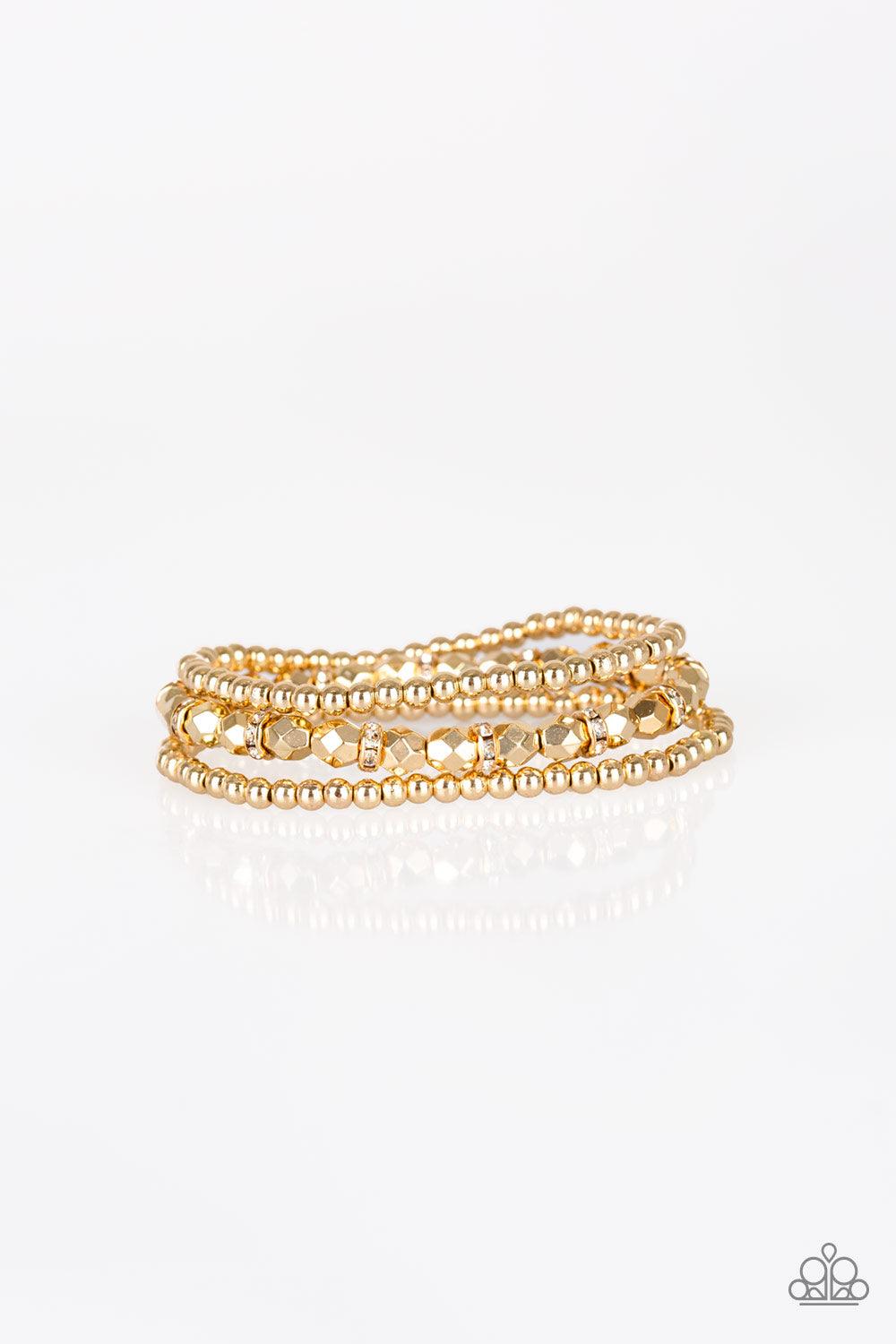 Paparazzi Accessories-Let There BEAM Light - Gold Bracelet