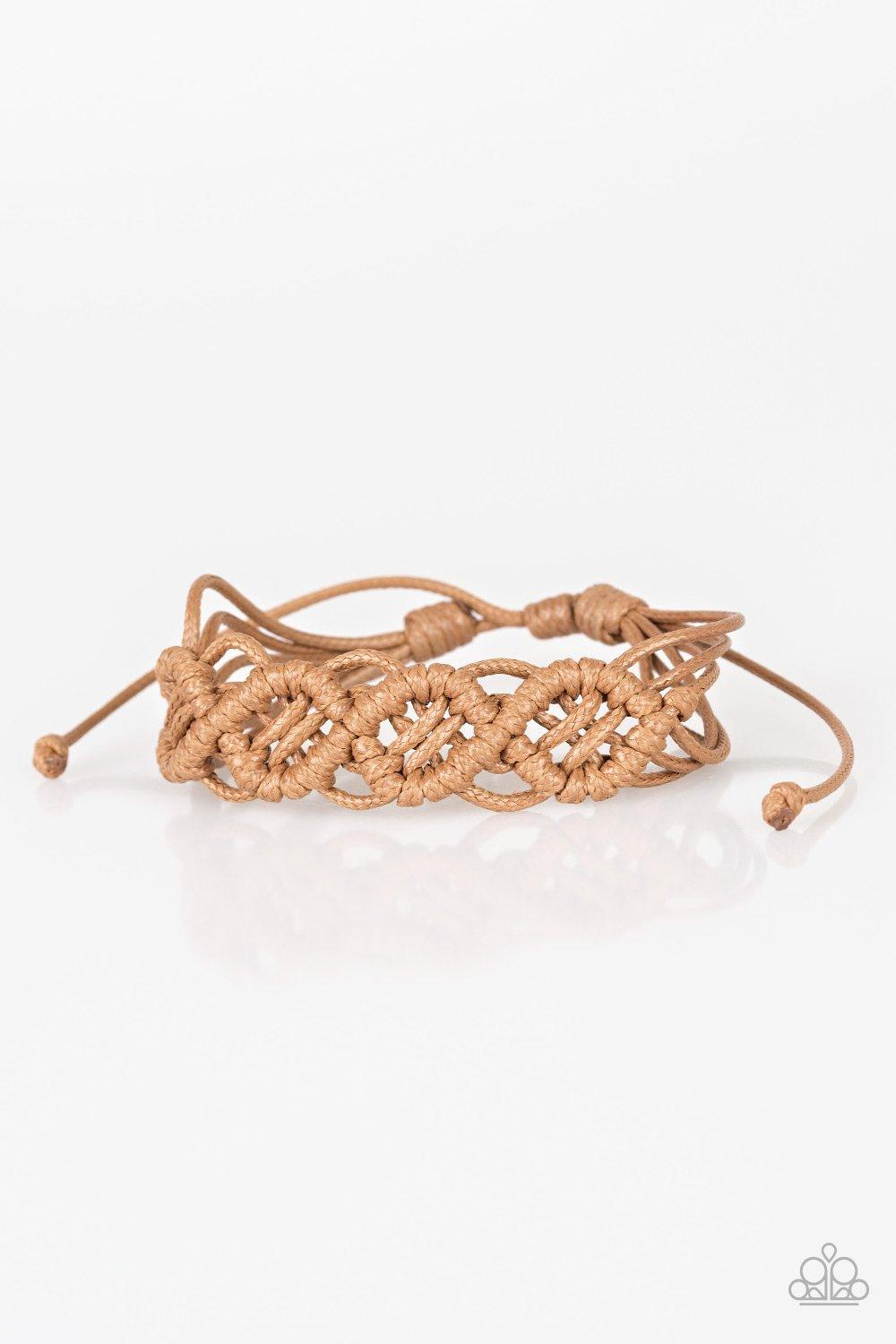Boondocks and Bonfires Brown Urban Bracelet - Jewelry by Bretta