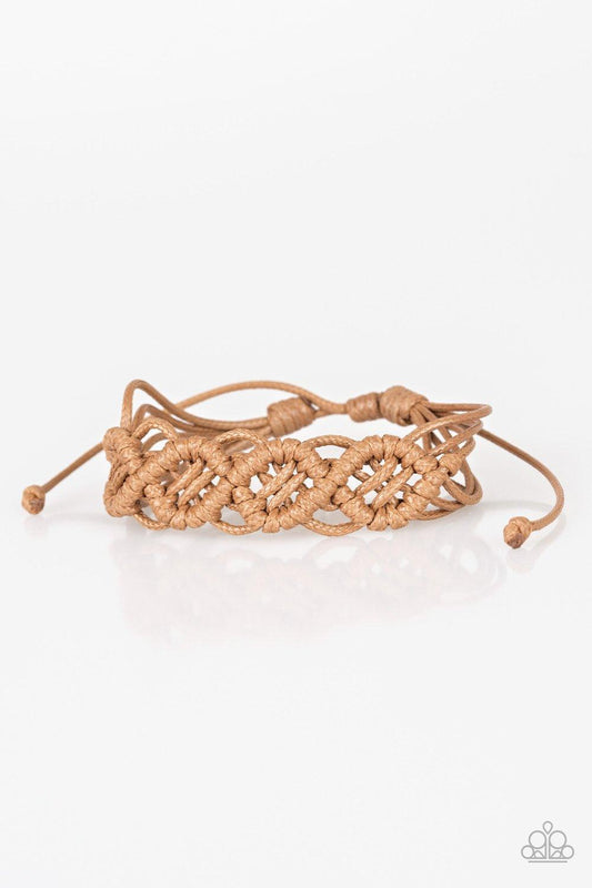Boondocks and Bonfires Brown Urban Bracelet - Jewelry by Bretta