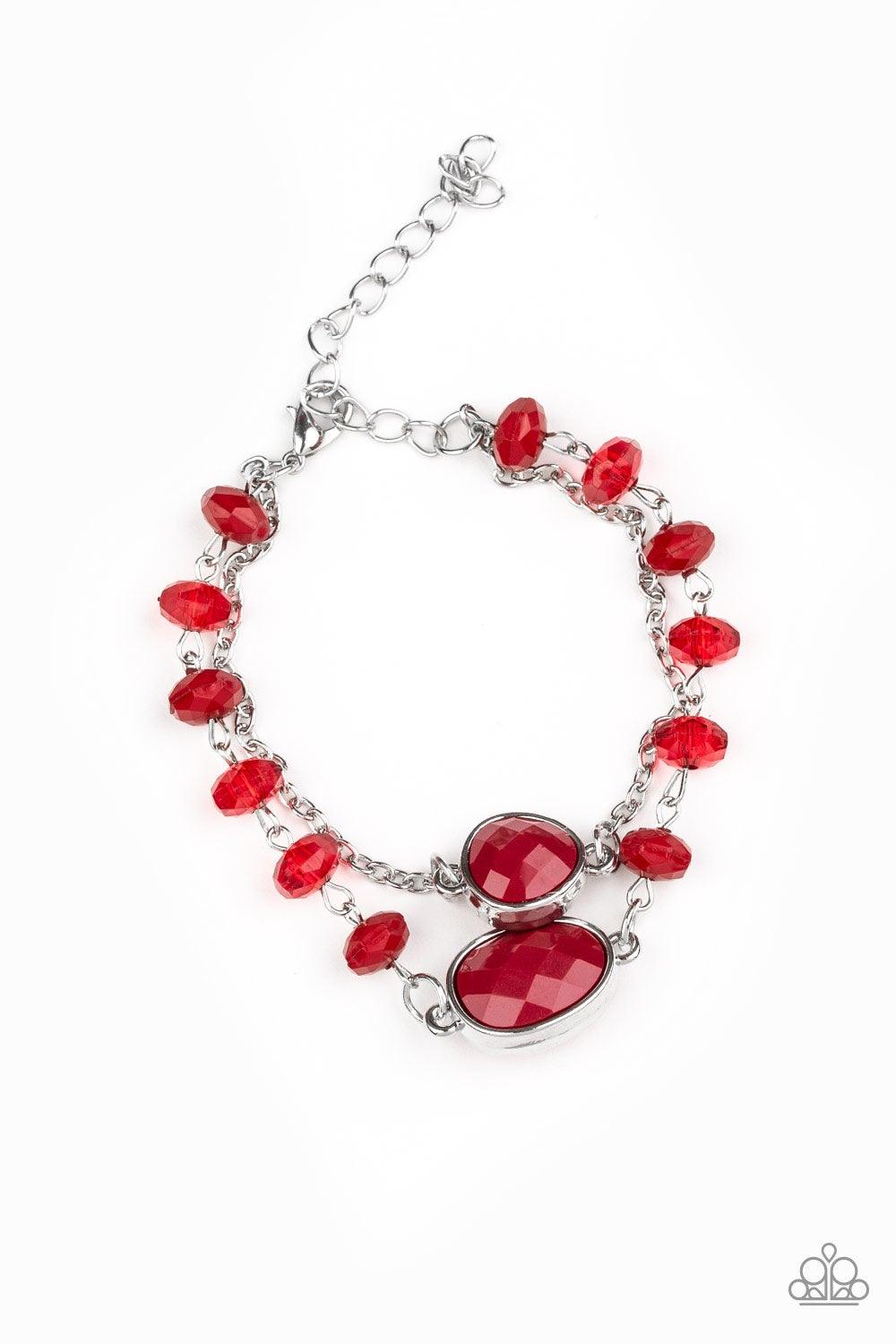 Paparazzi Accessories-Crowd Pleaser - Red Bracelet