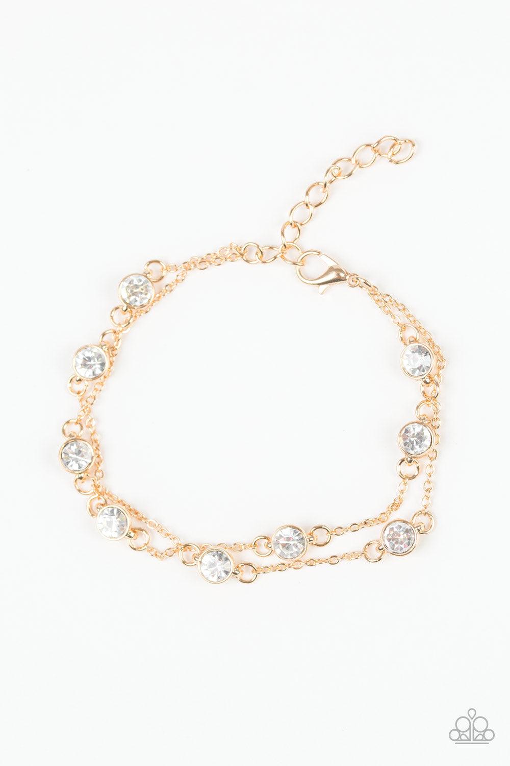 Paparazzi Accessories-Spotlight Starlight - Gold Bracelet