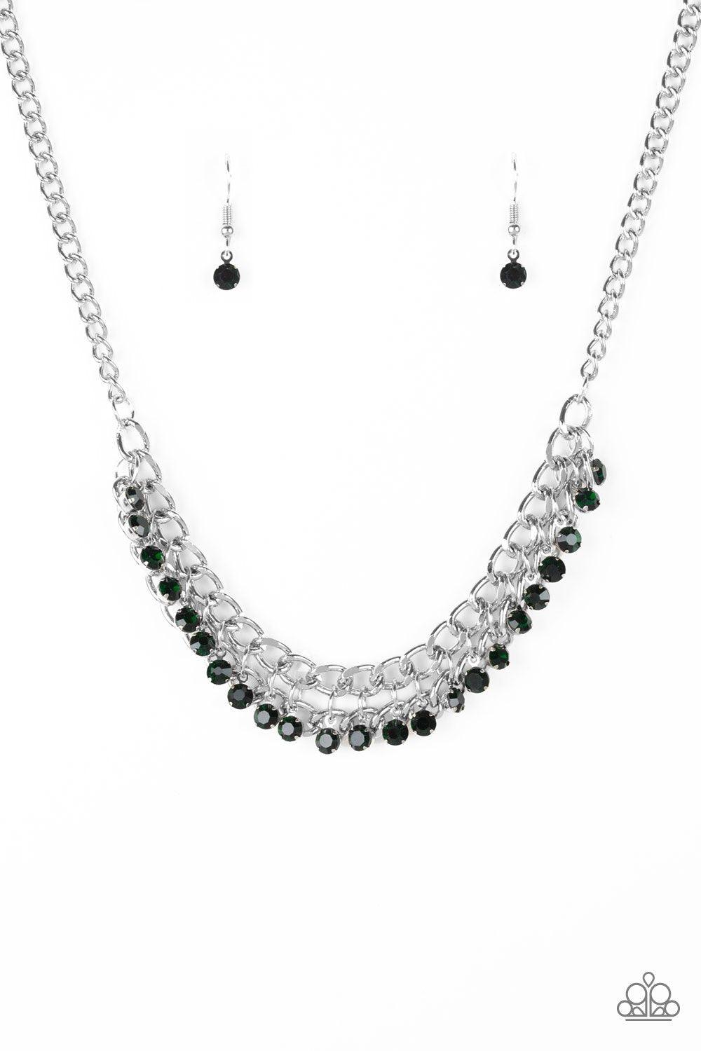 Paparazzi Accessories-Glow and Grind - Green Necklace