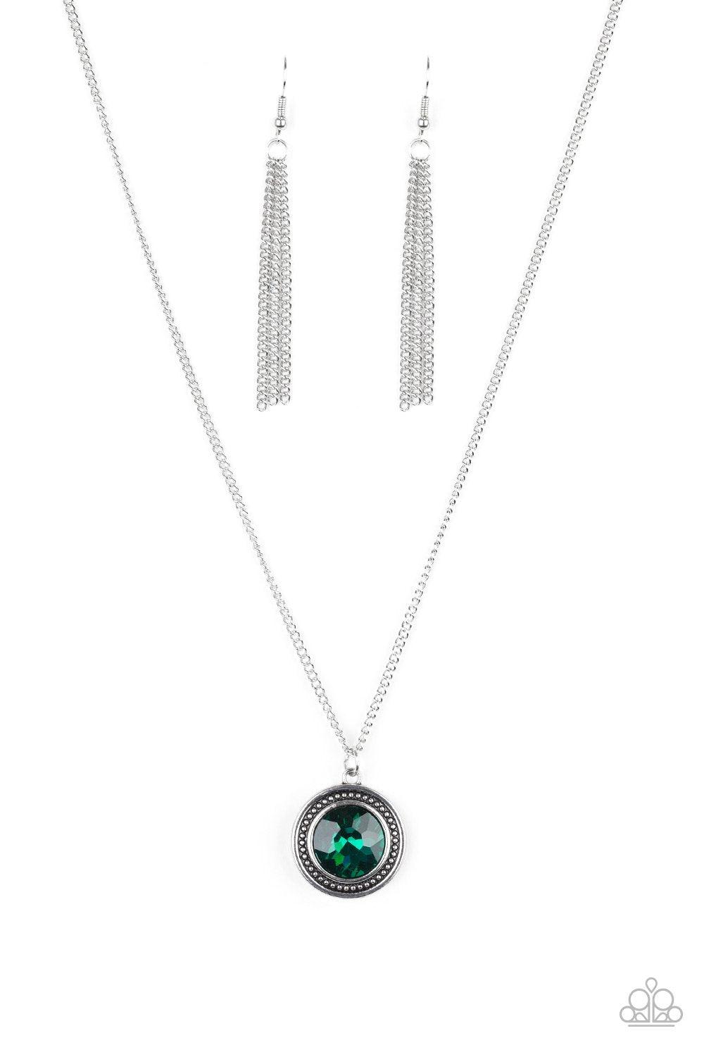 Paparazzi Accessories-Mega Money - Green Necklace