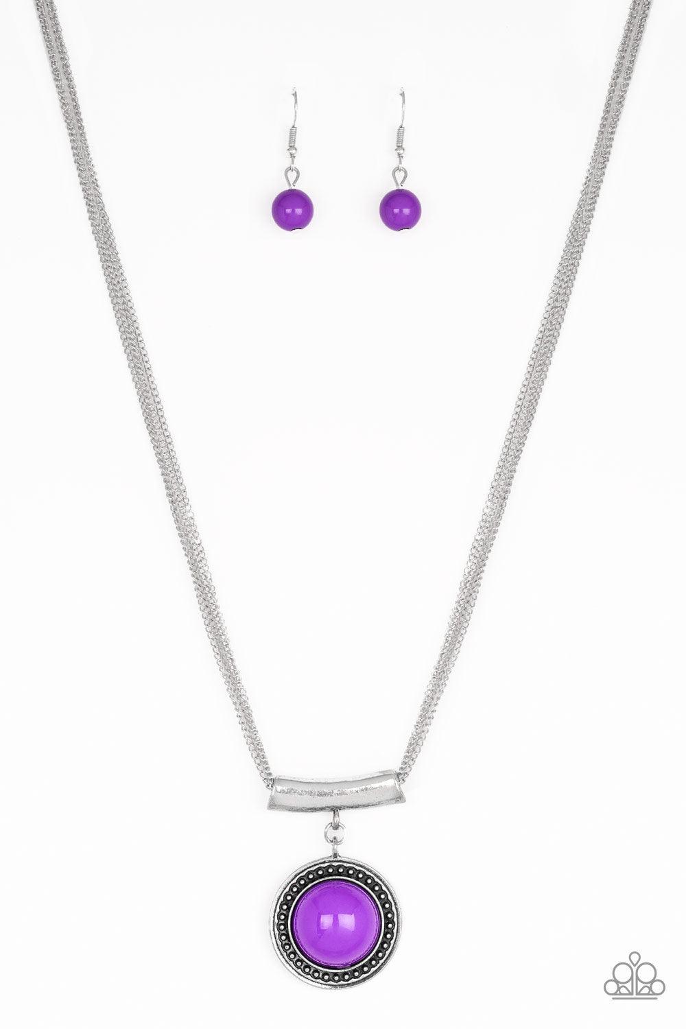 Paparazzi Accessories-Gypsy Gulf - Purple Necklace