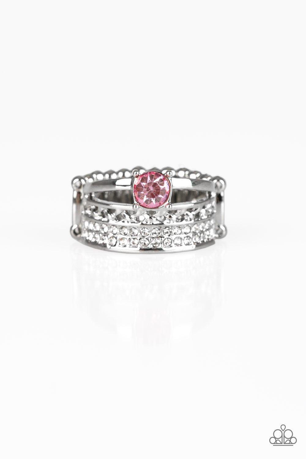 Paparazzi Accessories-The Overachiever - Pink Ring
