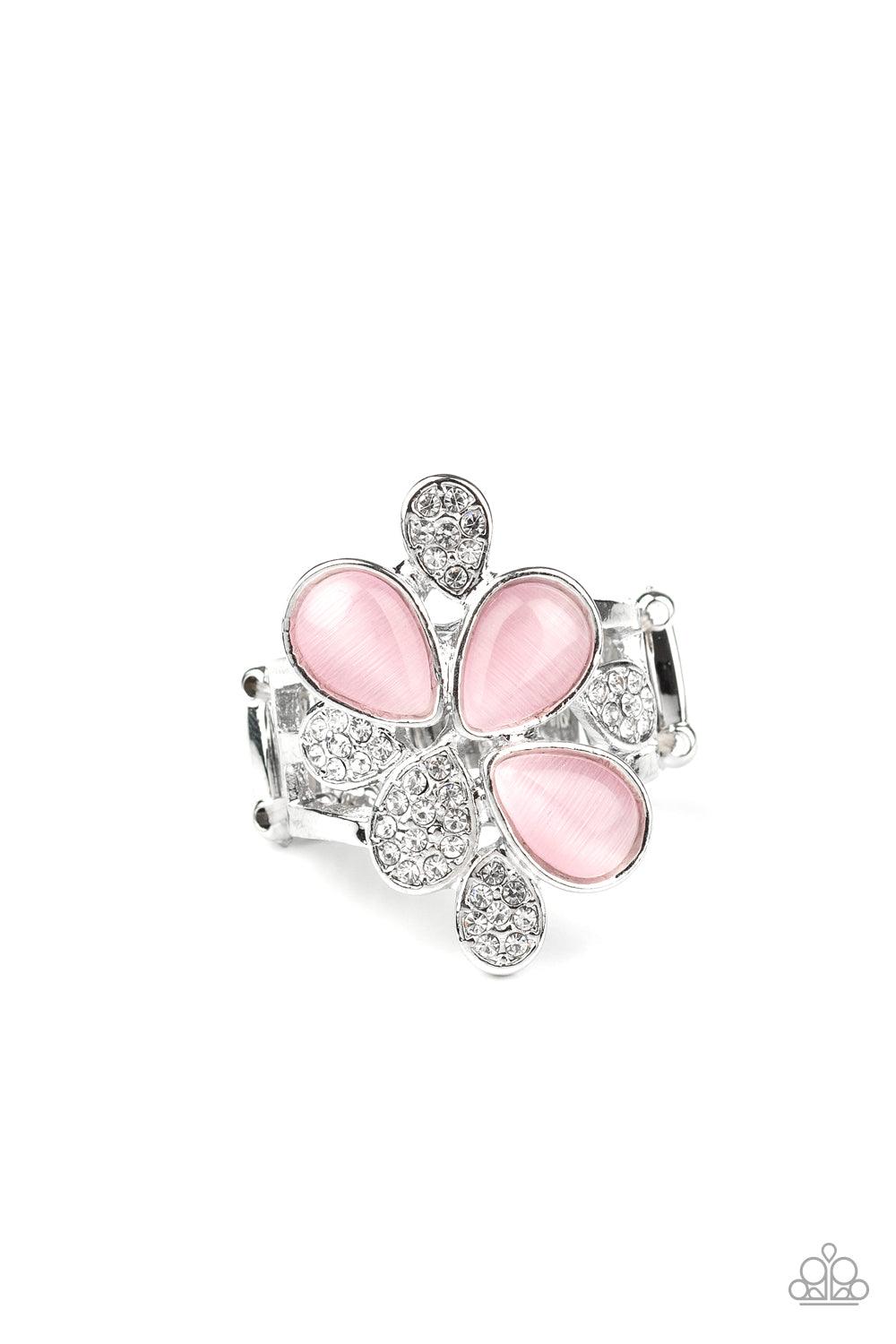 Paparazzi Accessories-Diamond Daisies - Pink Ring