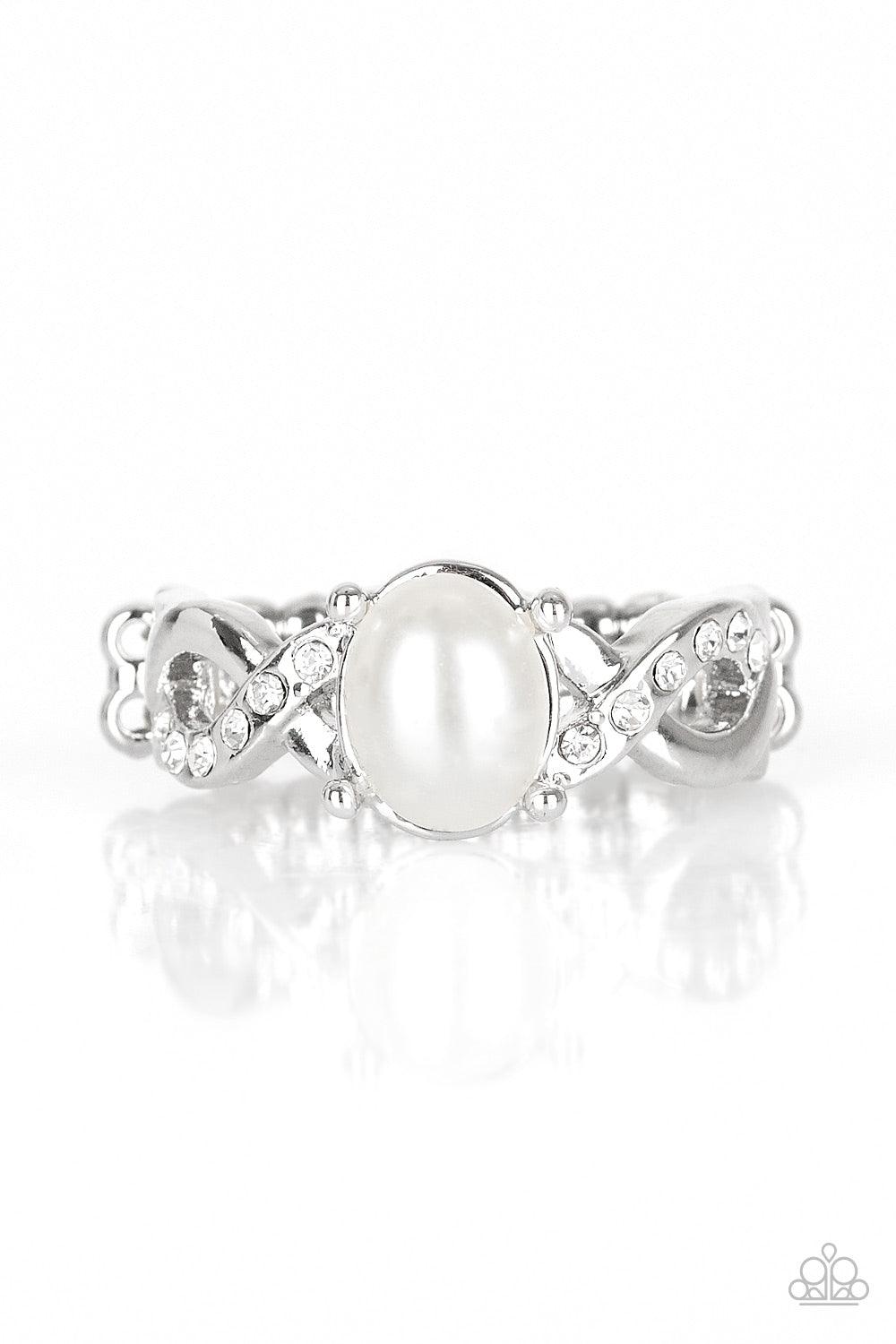Paparazzi Accessories-Limitless Luminosity - White Ring