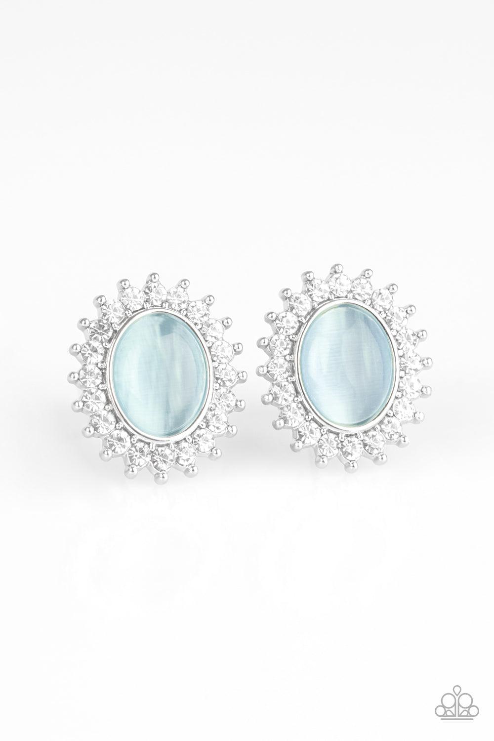 Paparazzi Accessories-Hey There, Gorgeous - Blue Earrings
