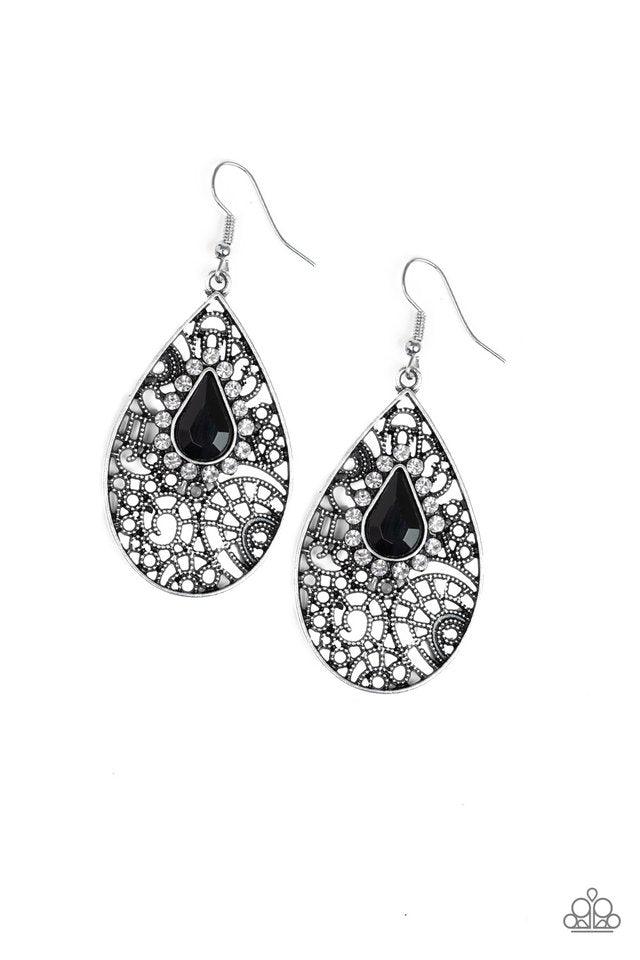 Paparazzi Accessories - Modern Monte Carlo - Black Earring
