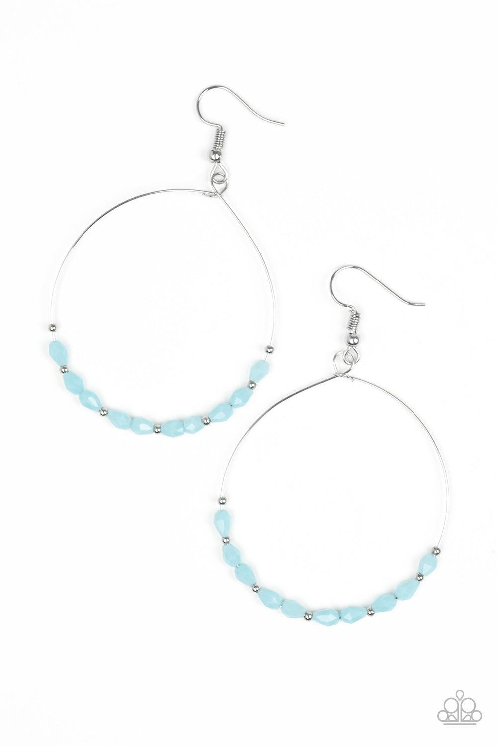 Paparazzi Accessories-Prize Winning Sparkle - Blue Earrings
