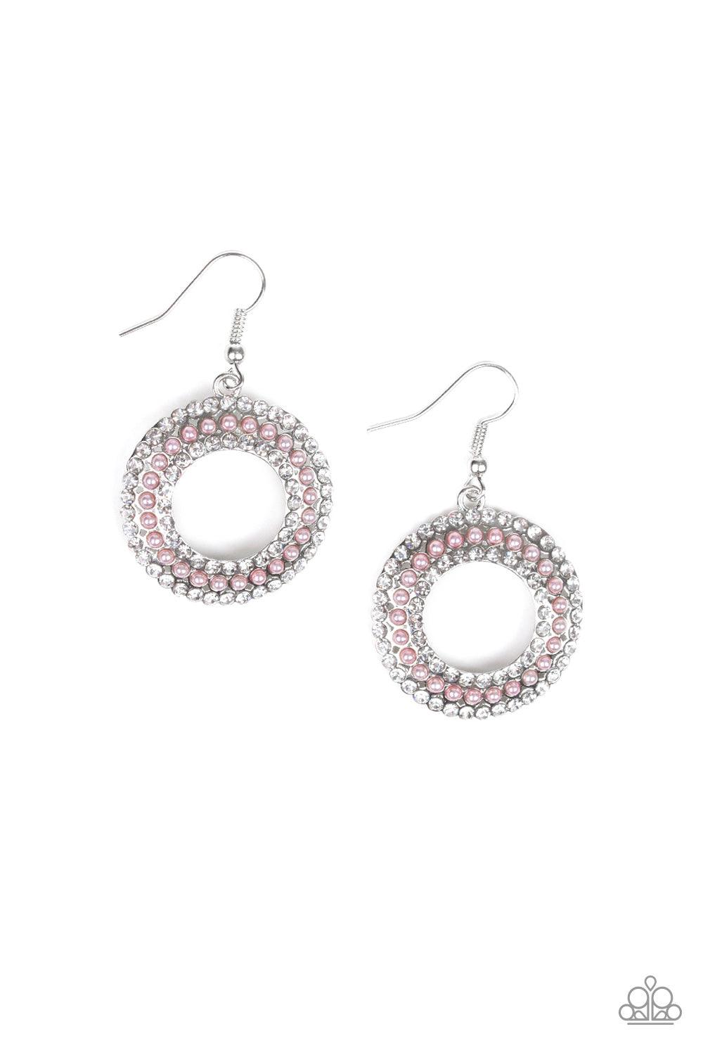Paparazzi accessories-Sparkle Splurge - Pink Earrings