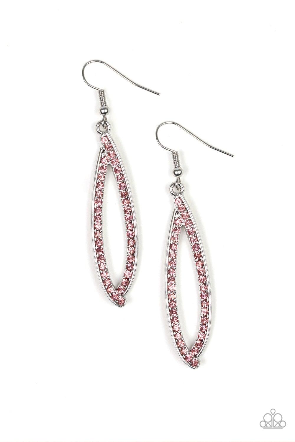 Paparazzi Accessories-Treasure Trove Trinket - Pink Earrings