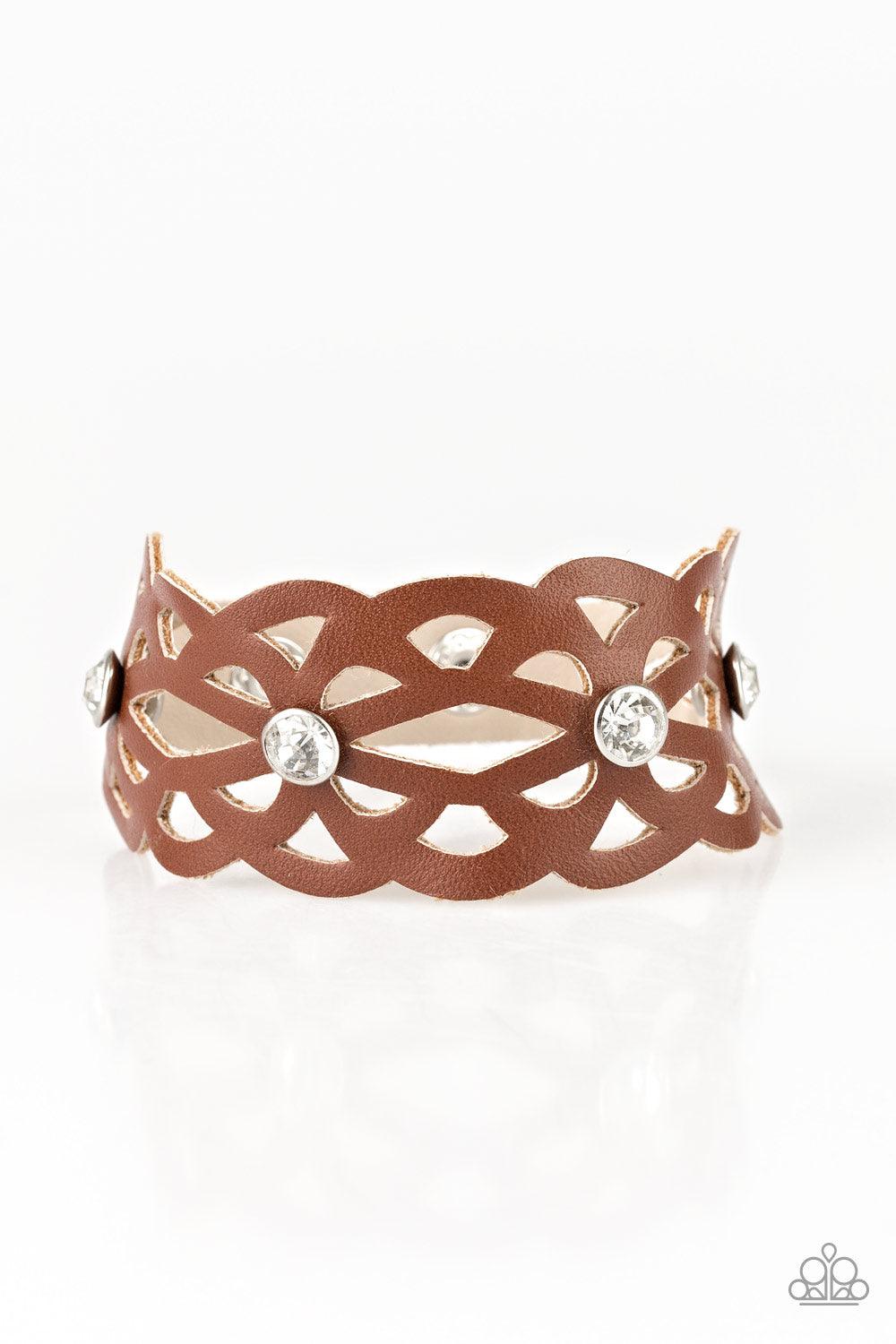 Paparazzi Accessories-Runaway Radiance - Brown Bracelet