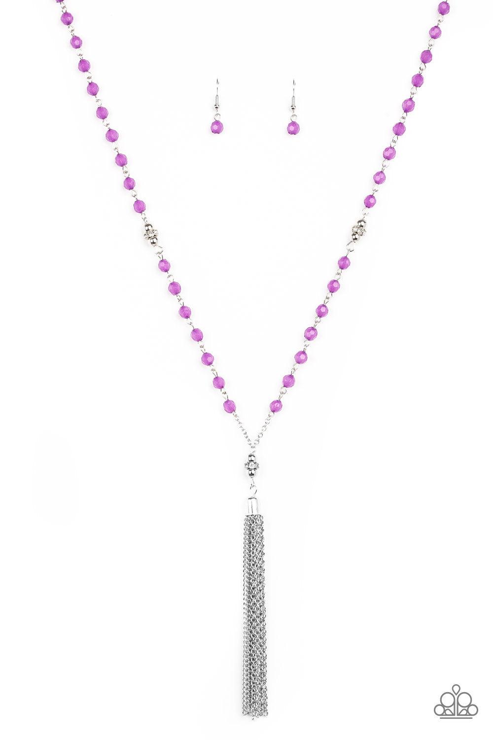 Tassel Takeover Purple Necklace - Jewelry by Bretta